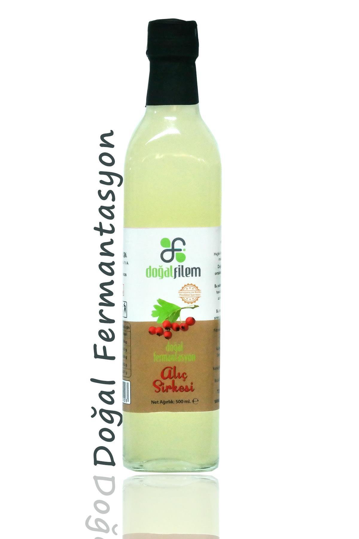Doğal Fermante Alıç Sirkesi 500 ml Cam Şişede