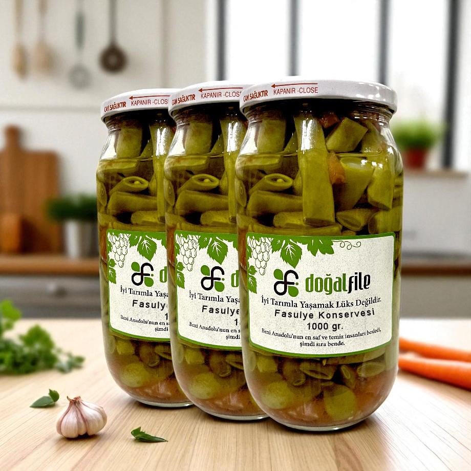 Fasulye Konservesi Süzme 650 gr. 3'lü Paket