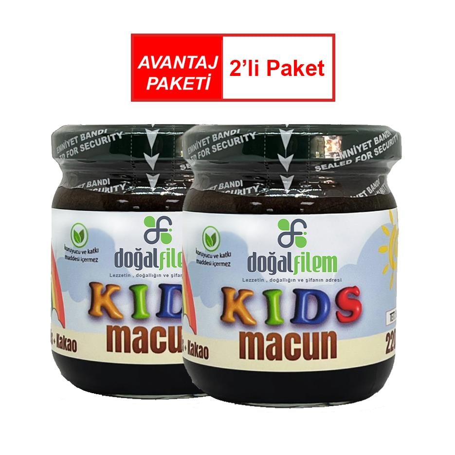 2'li Kakaolu Çocuk Macunu 220 gr.
