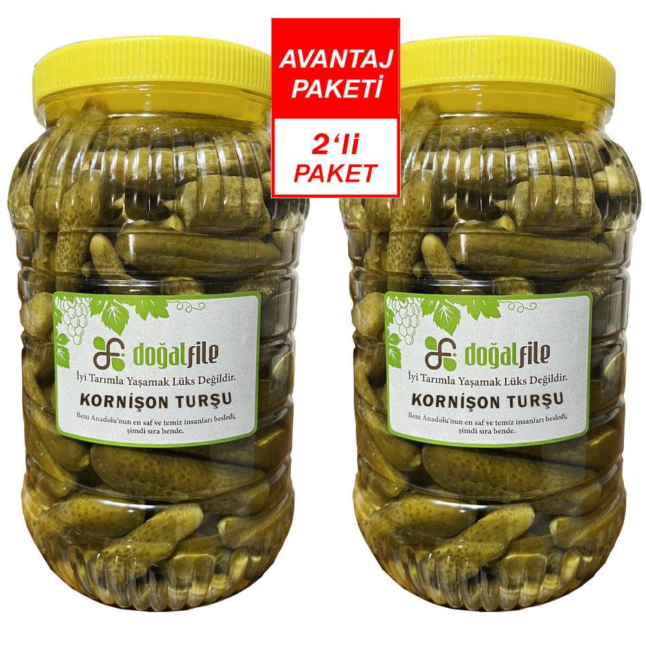 Kornişon Turşu 3 kg. 2 li paket