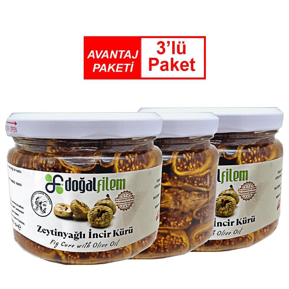 3 Adet Zeytinyağlı İncir Kürü 350 gr