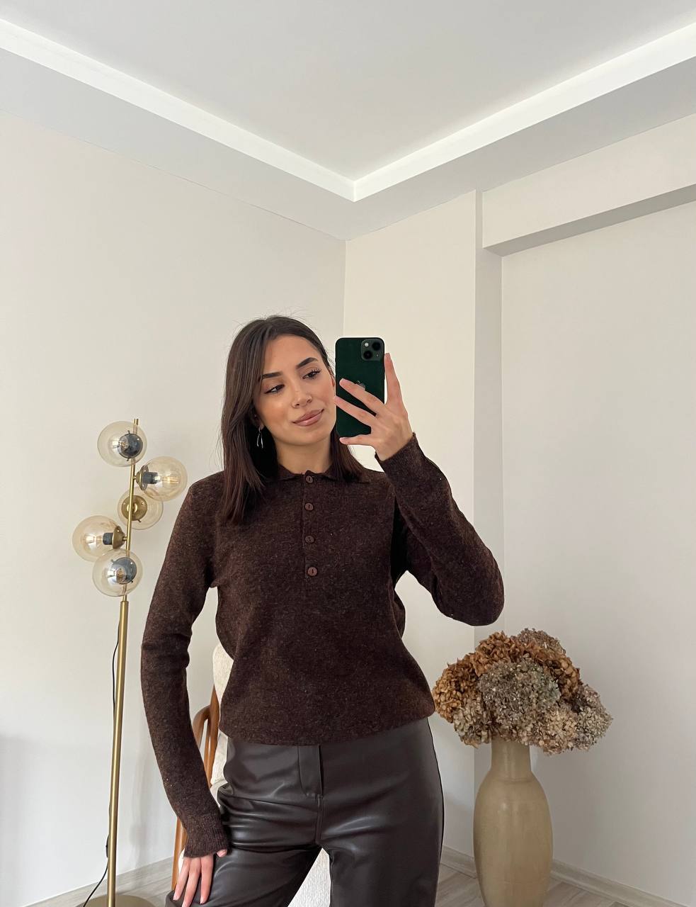 Polo Yaka Kazak - Kahve