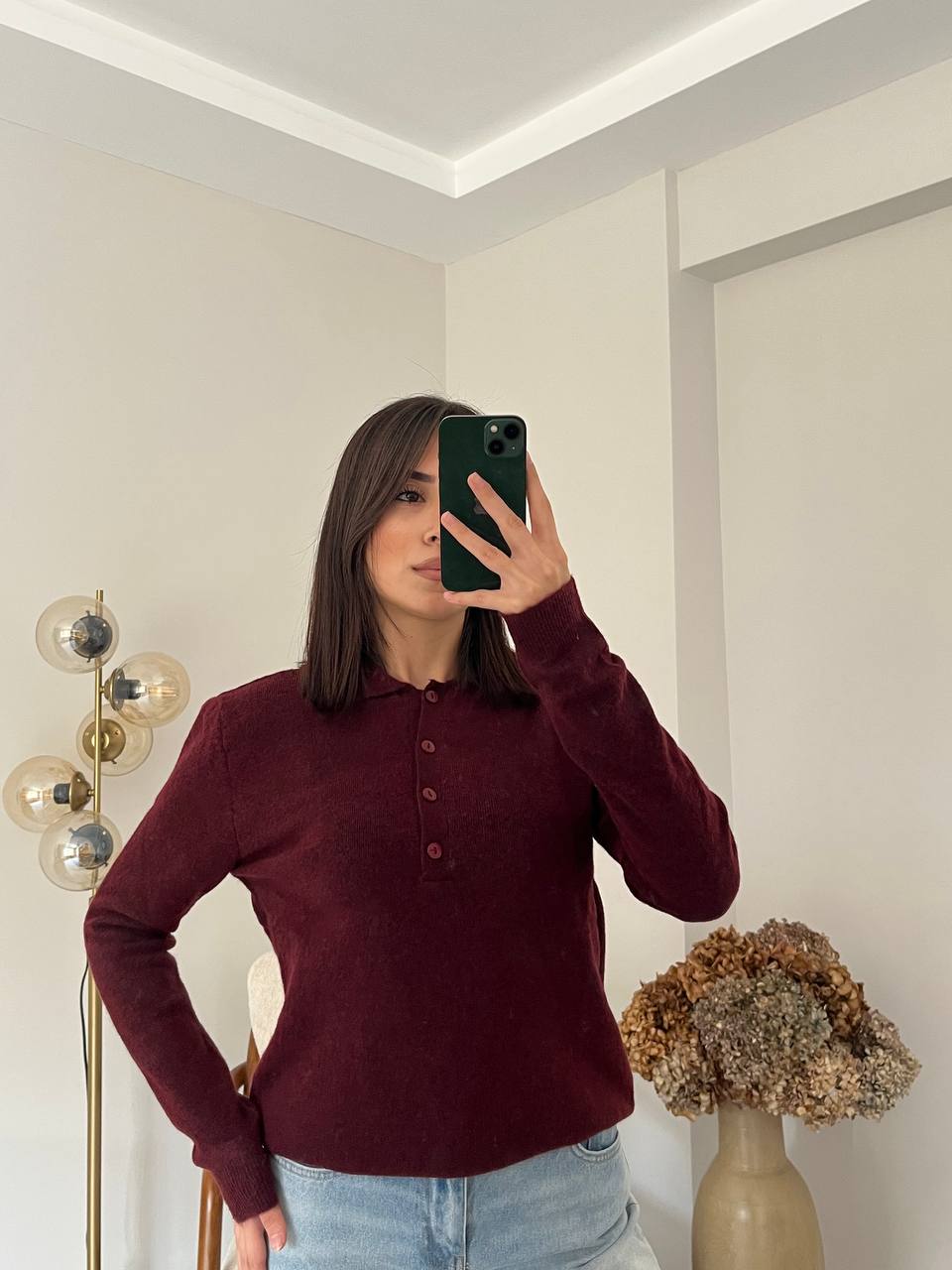 Polo Yaka Kazak - Bordo