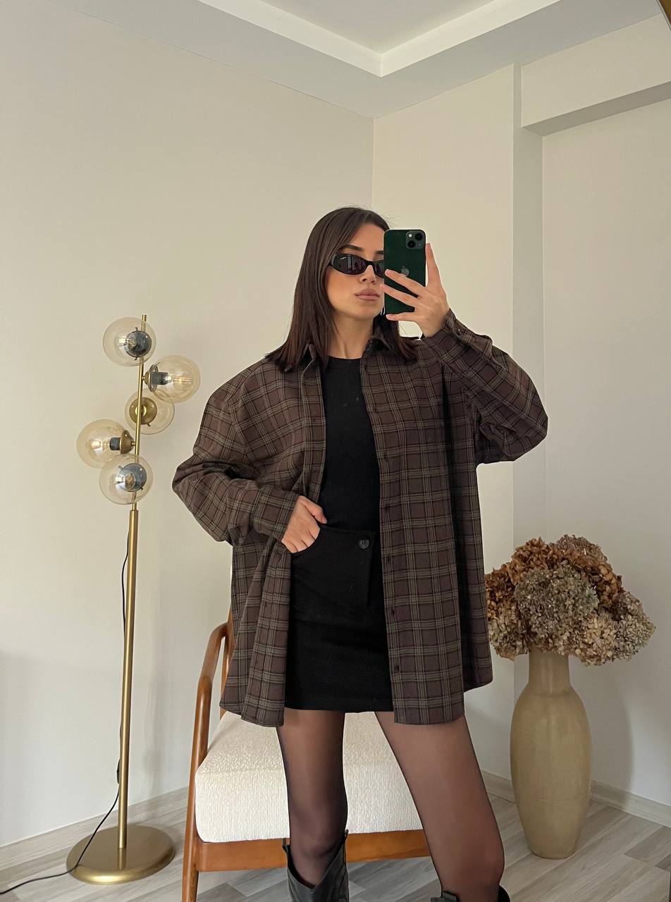 Oduncu Tarzı Ekose Gömlek