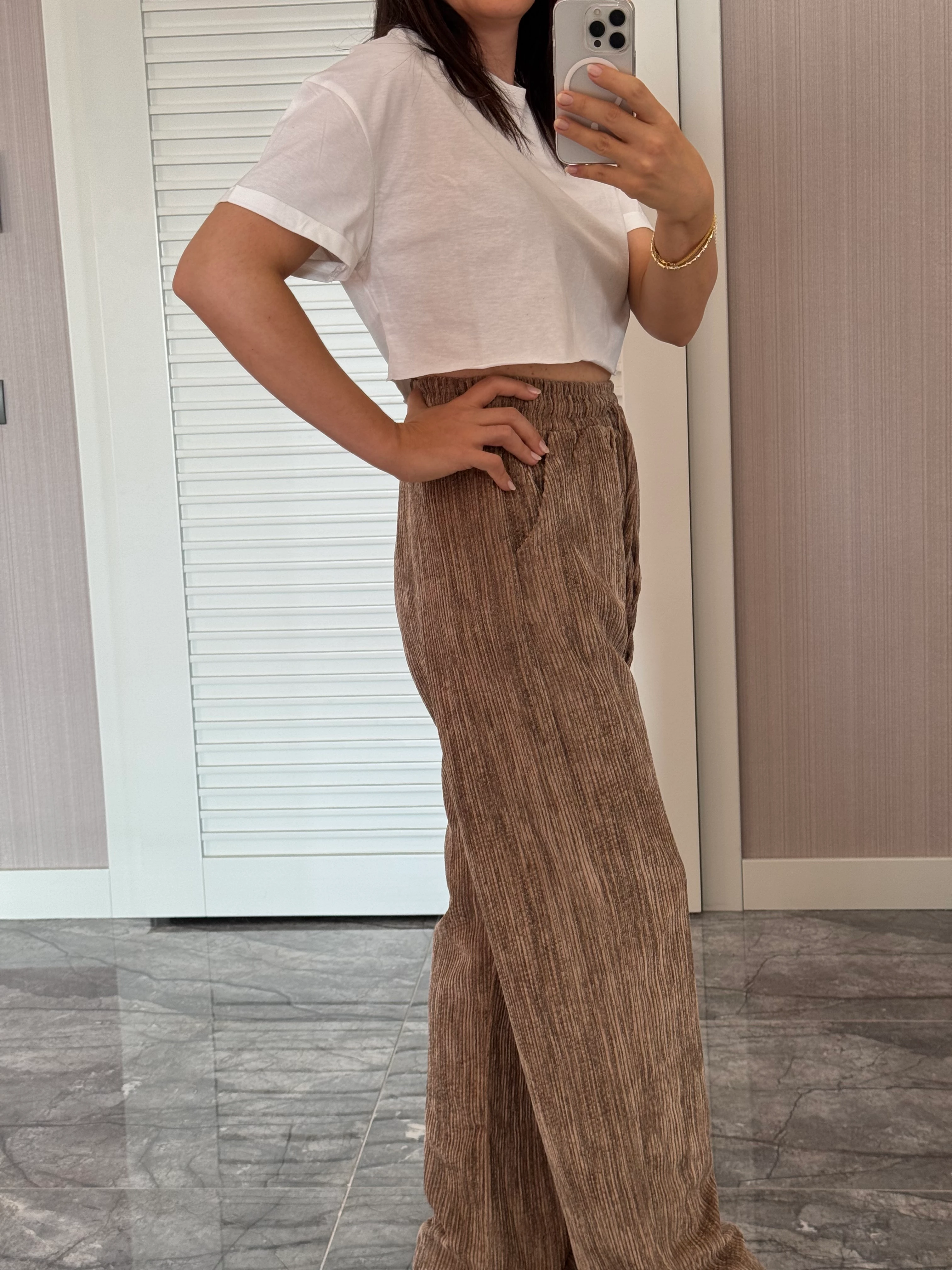 Kadife Pantolon - Camel