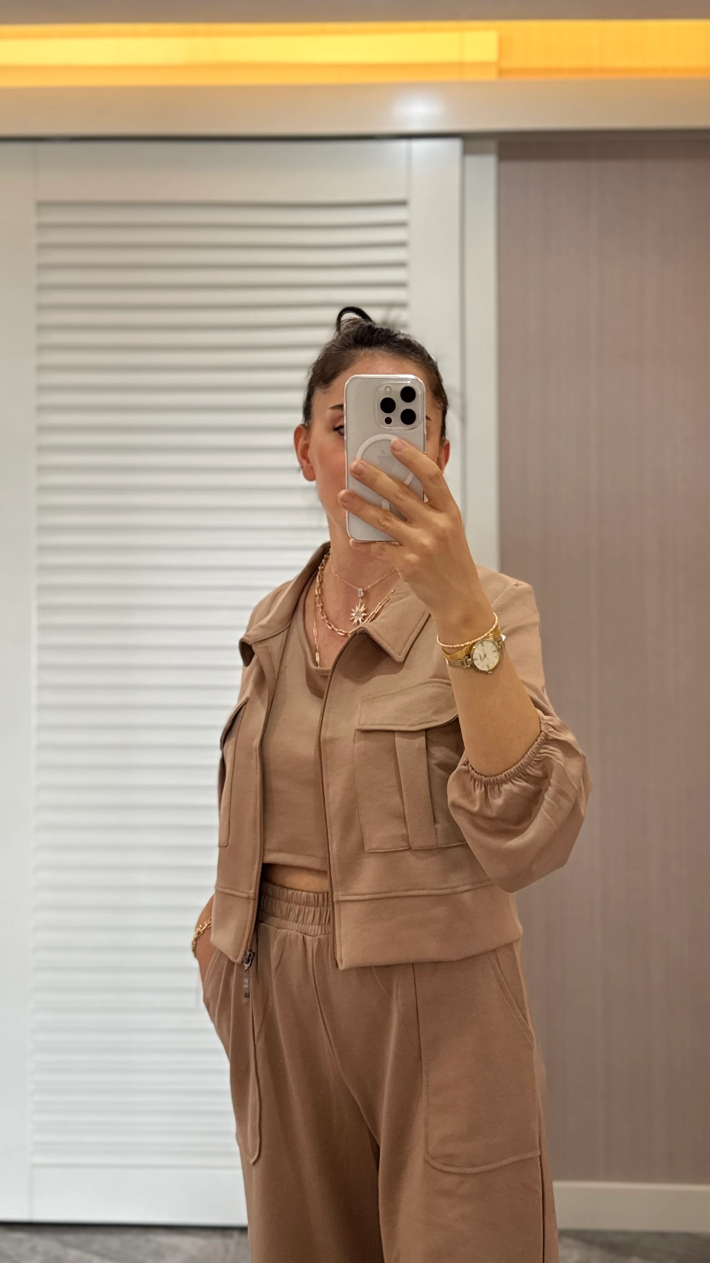 3'lü Eşofman Takımı - Vizon