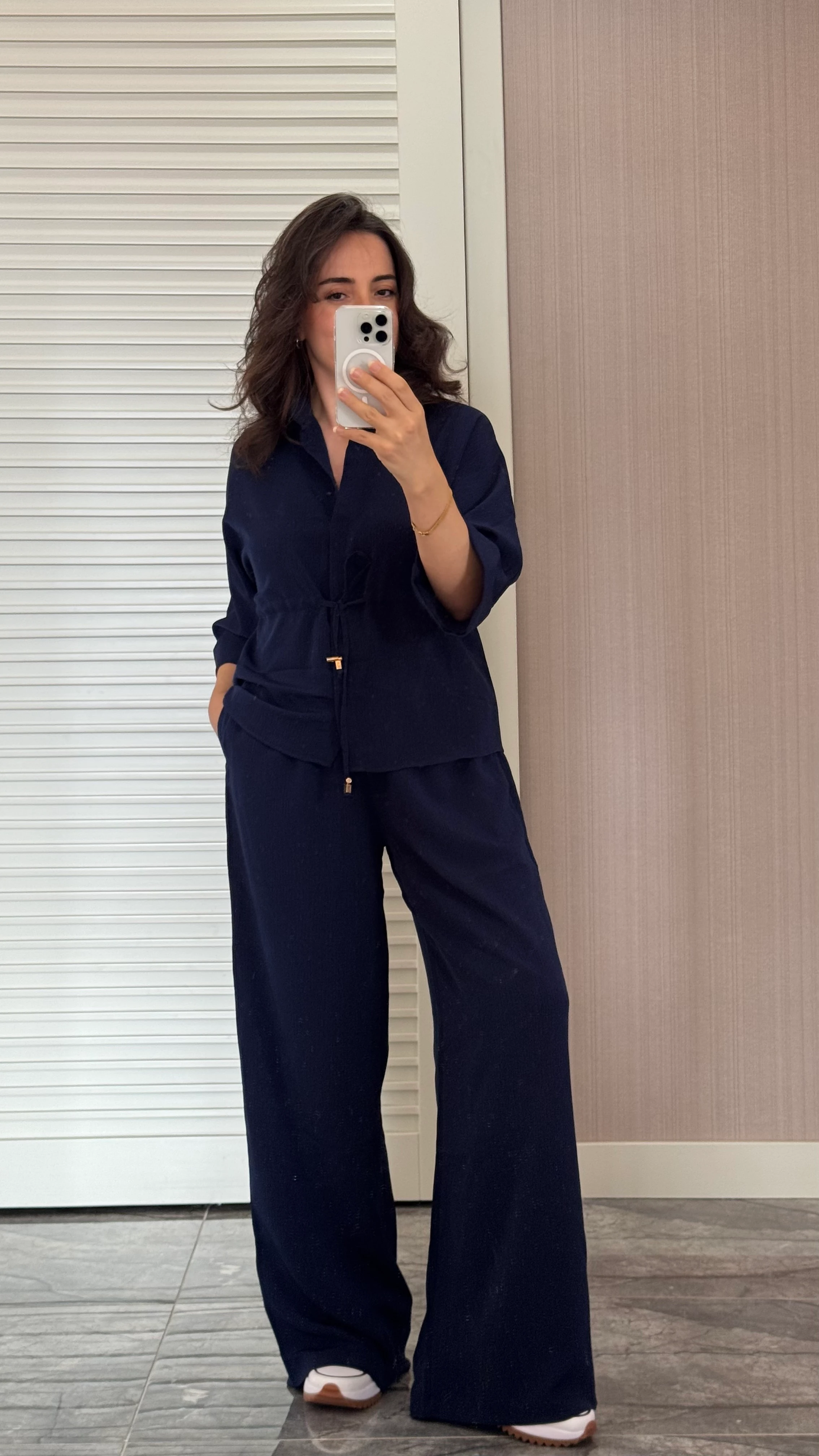 Beli Ayarlanabilir Alt Üst Takım - Lacivert