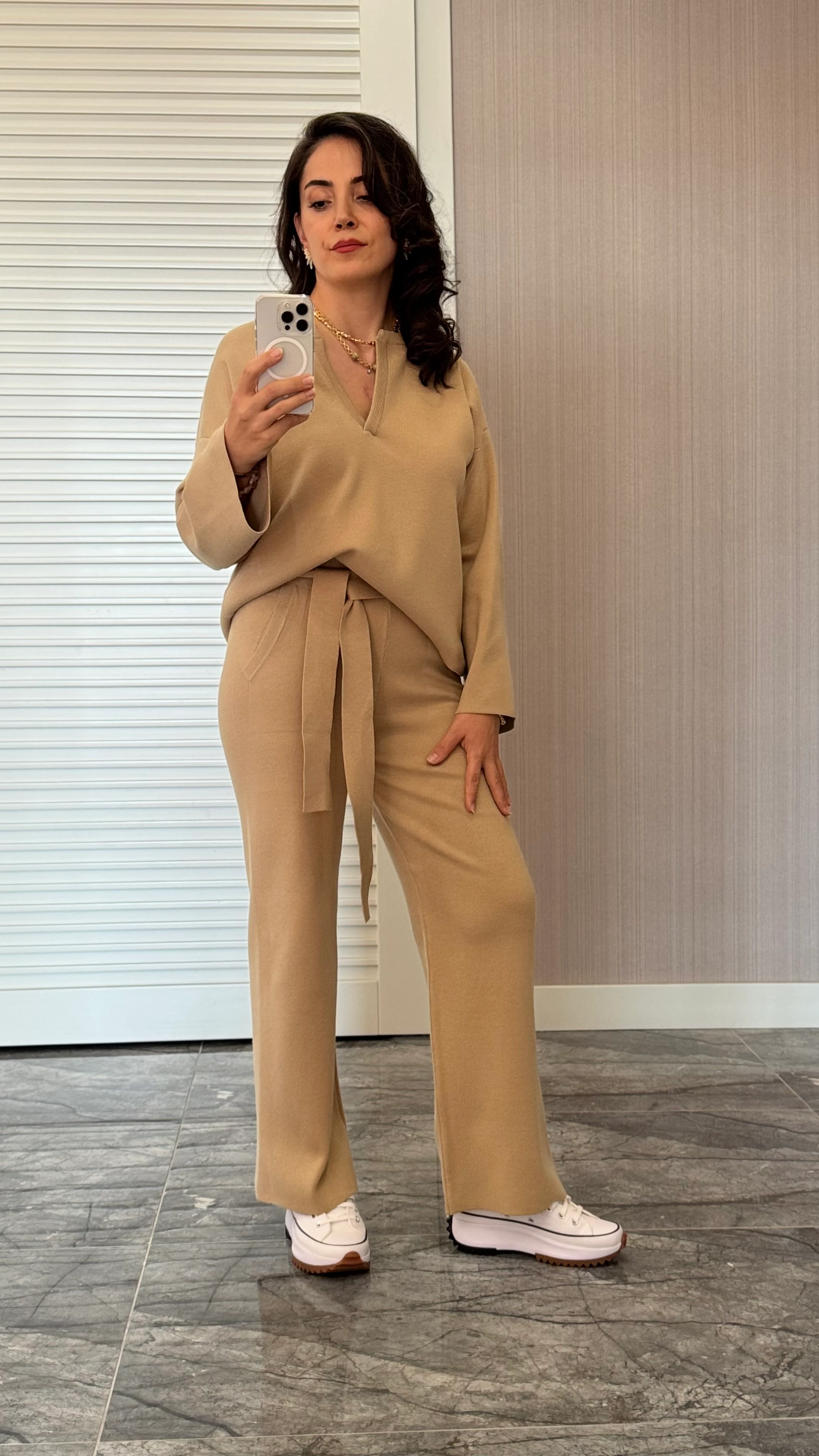 Triko Takım - Vizon