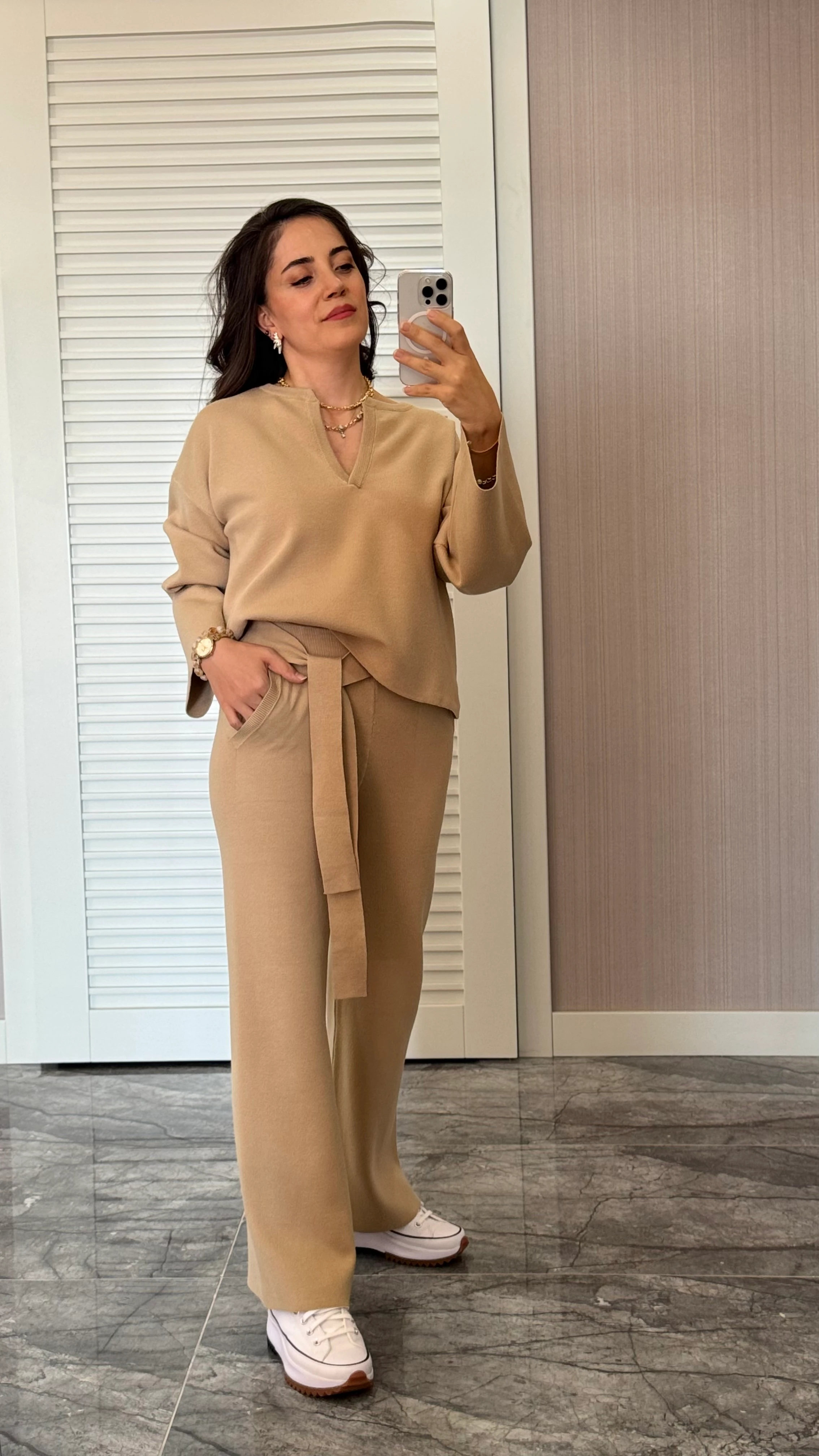 Triko Takım - Vizon