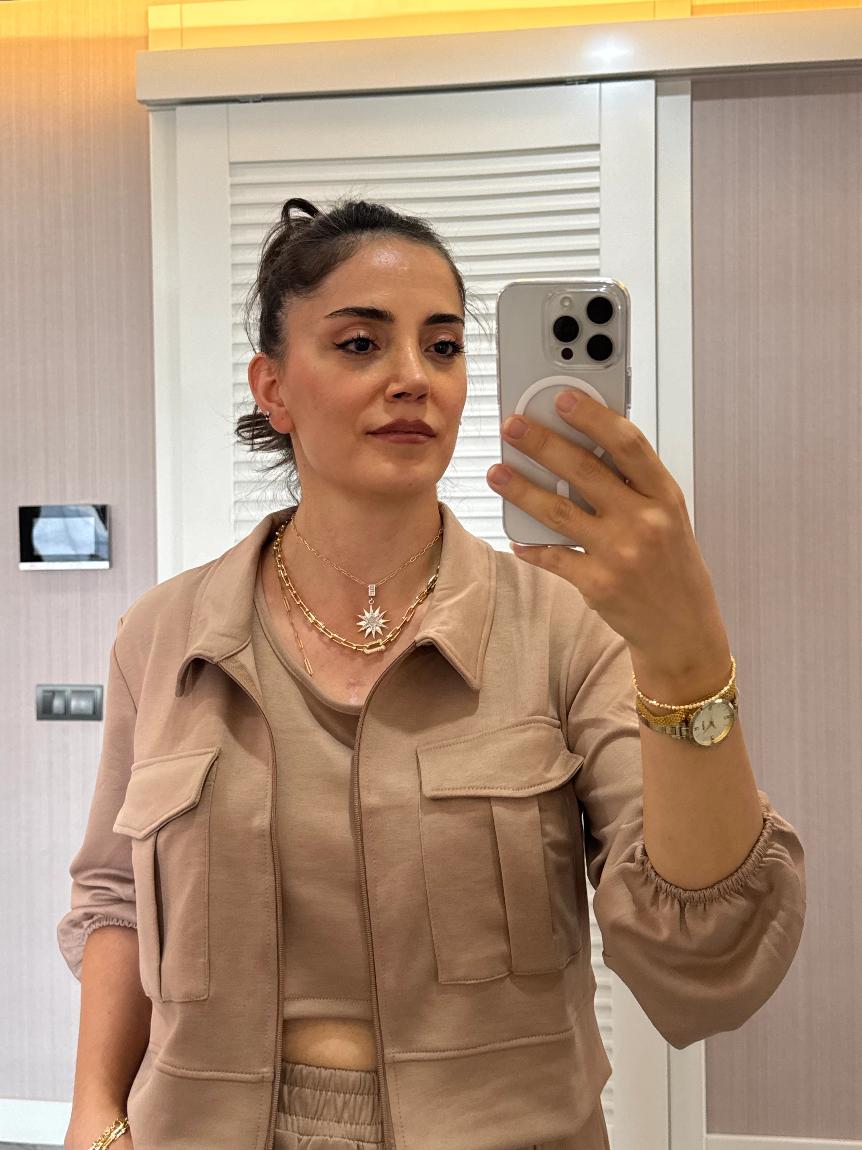 3'lü Eşofman Takımı - Vizon