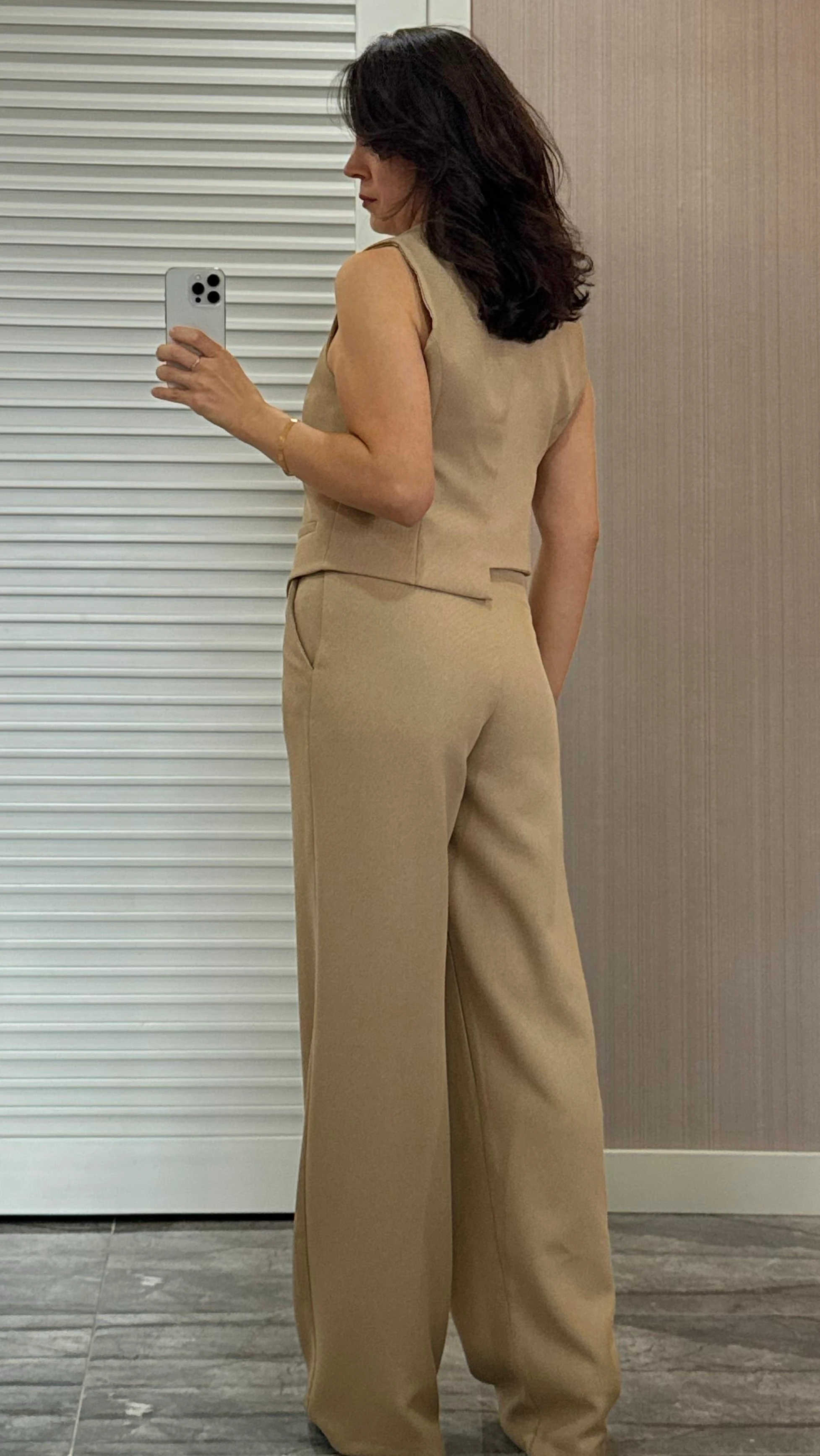 Asimetrik Kesim Yelek Takım