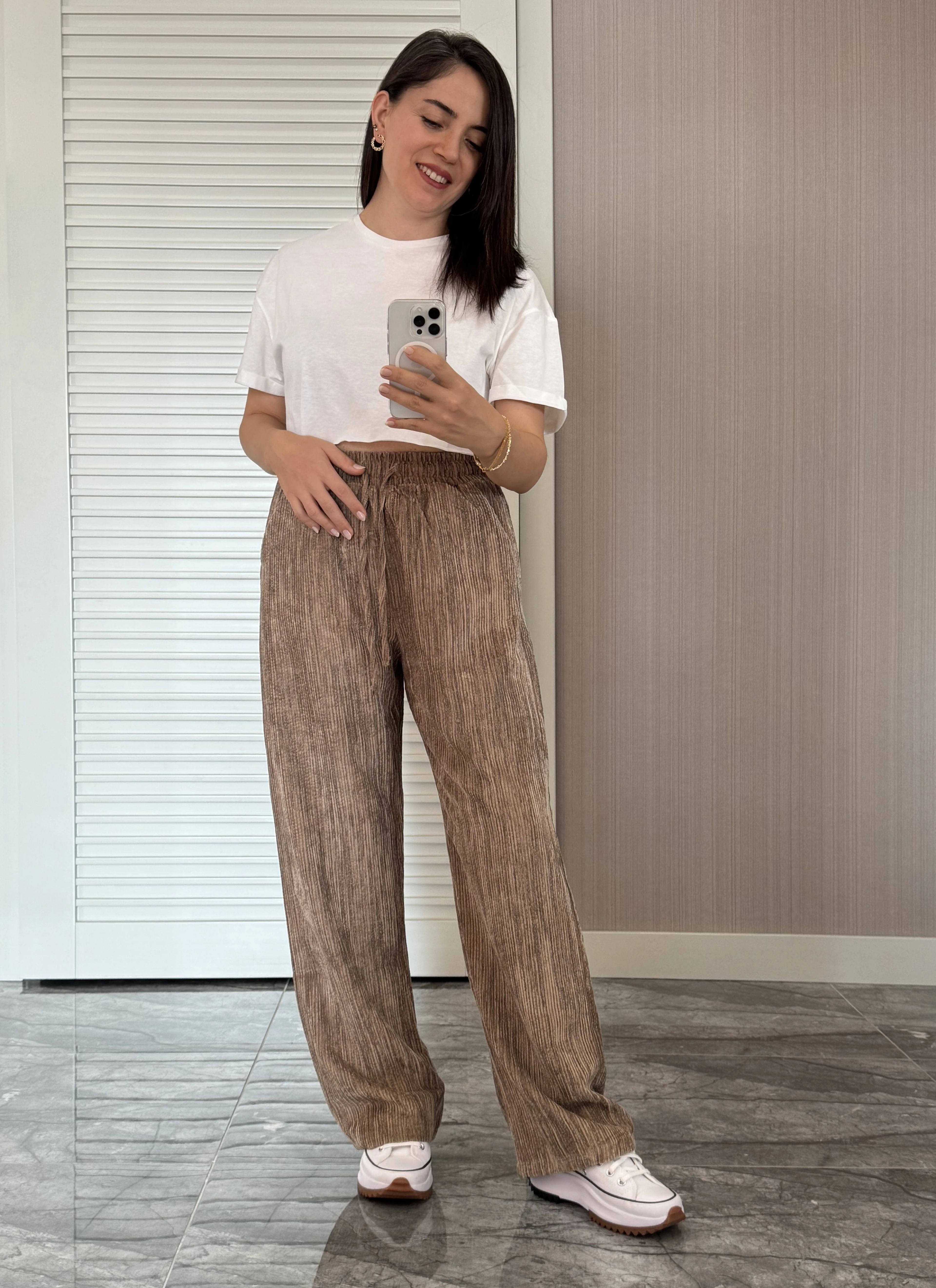 Kadife Pantolon - Camel