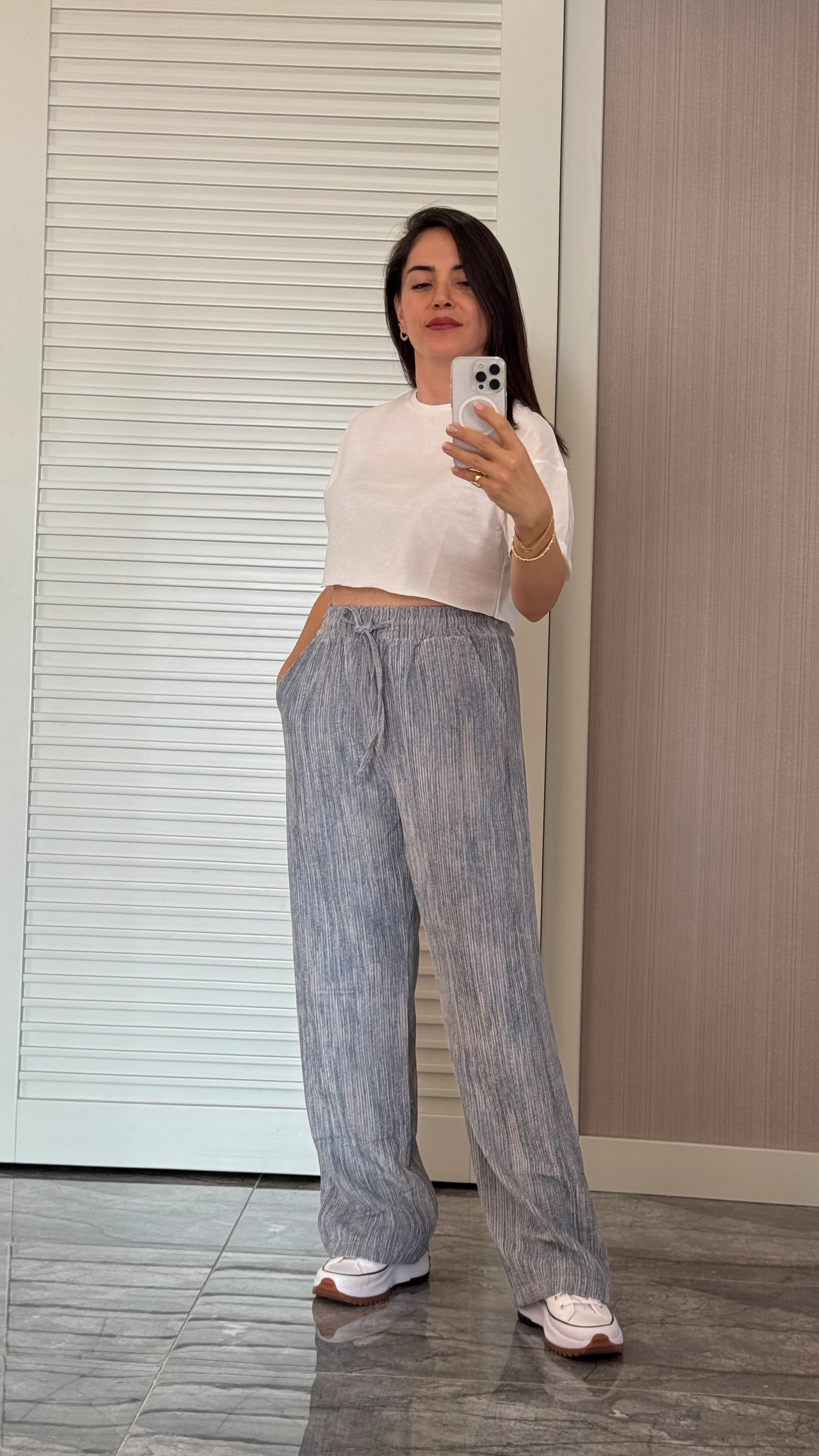 Kadife Pantolon - Mavi