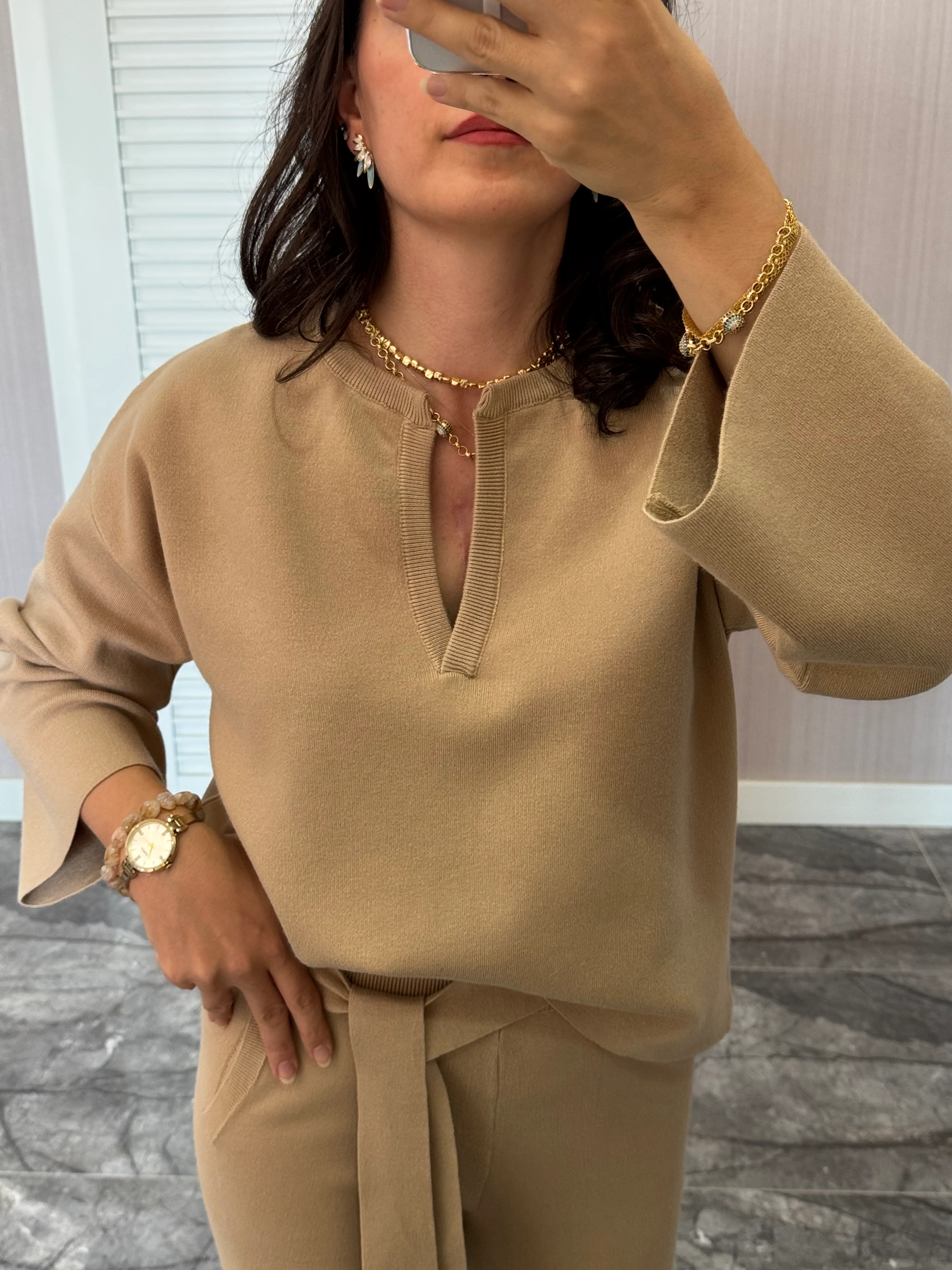 Triko Takım - Vizon