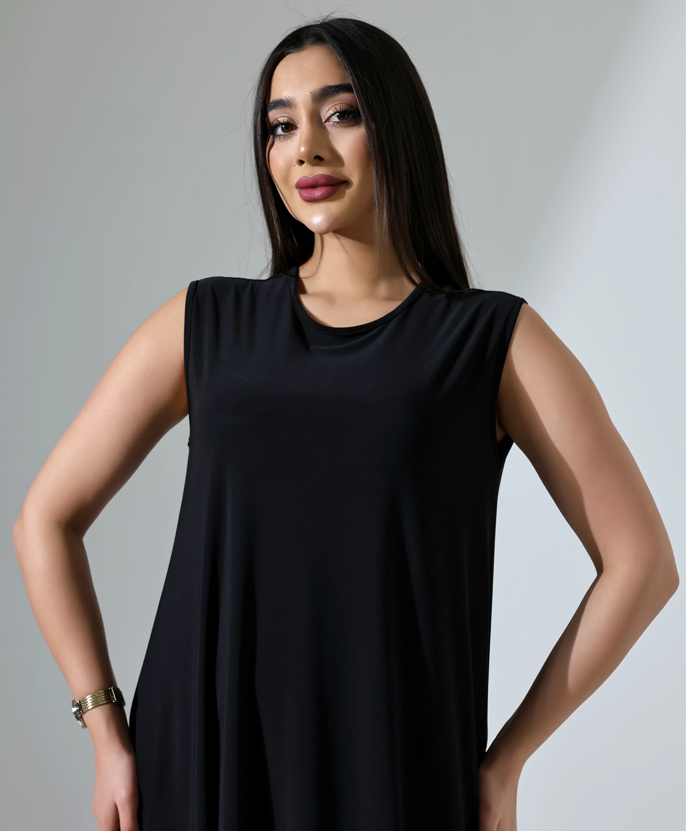 Sıfır Kol Battal Elbise