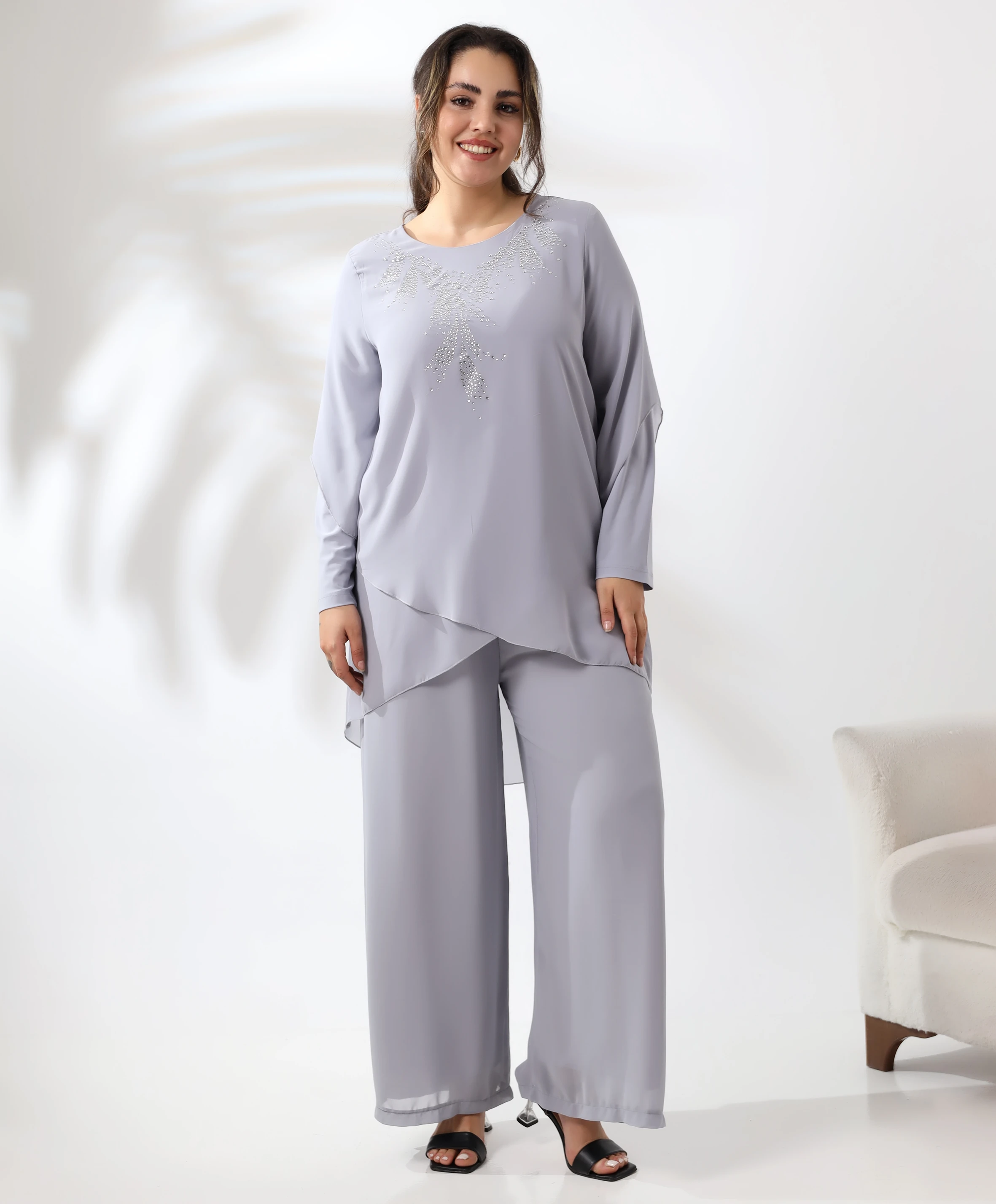 Kristal Detay Davet Tunik