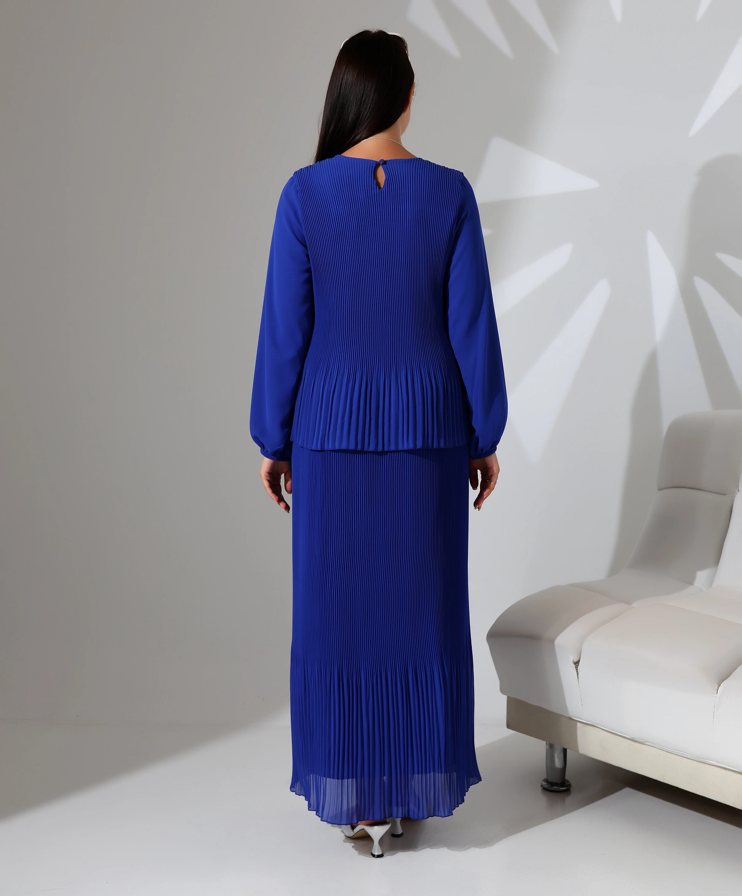 Ahenk Pilise Tesettür Elbise - Toptan