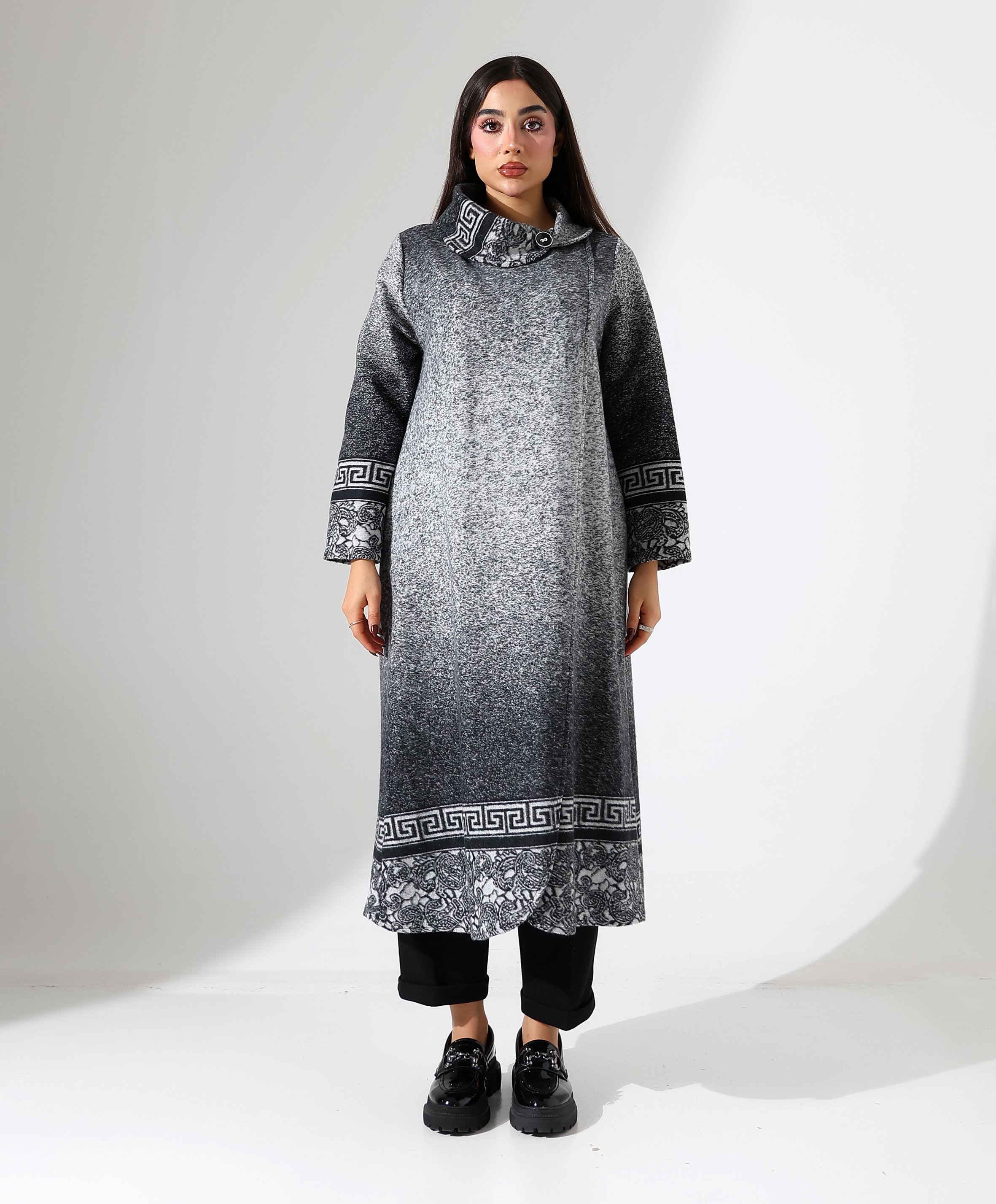 Kar Yağdı Tunik - Toptan - Siyah