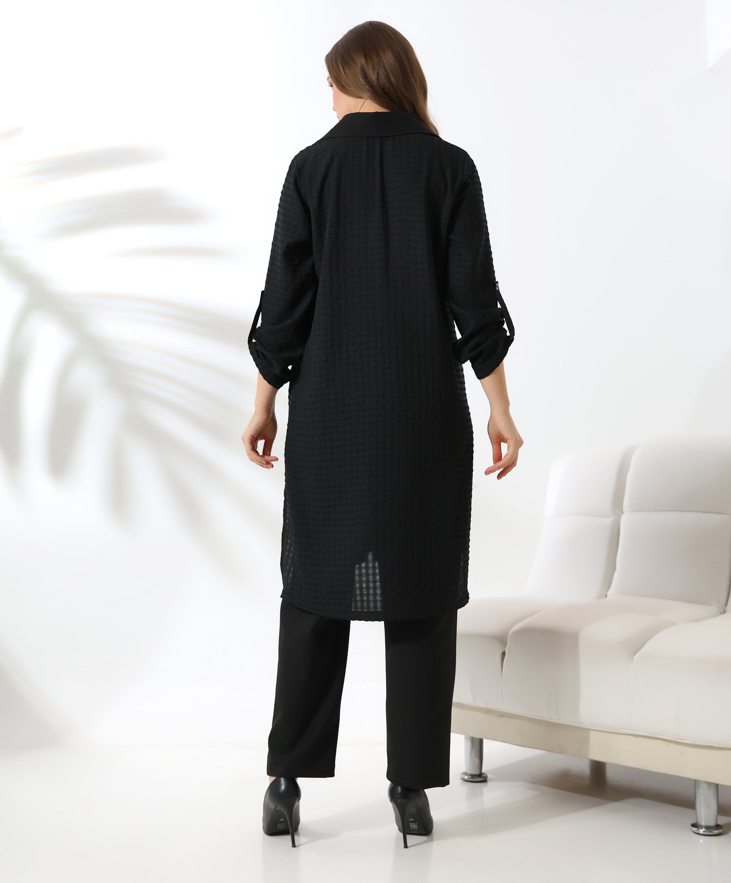 Gofre Uzun Tunik - Toptan