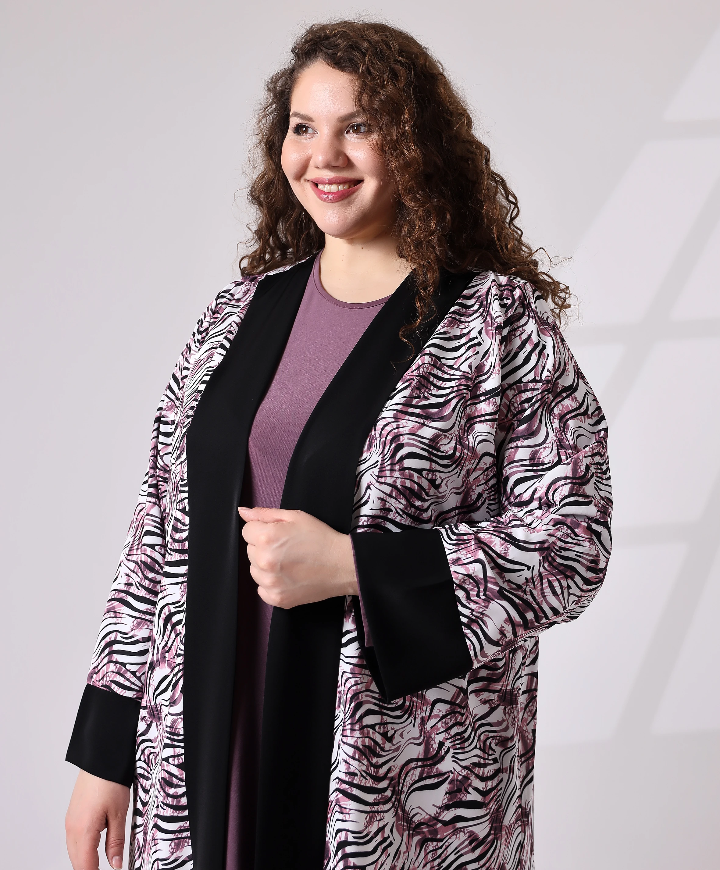 Büyük Beden Desenli Takım