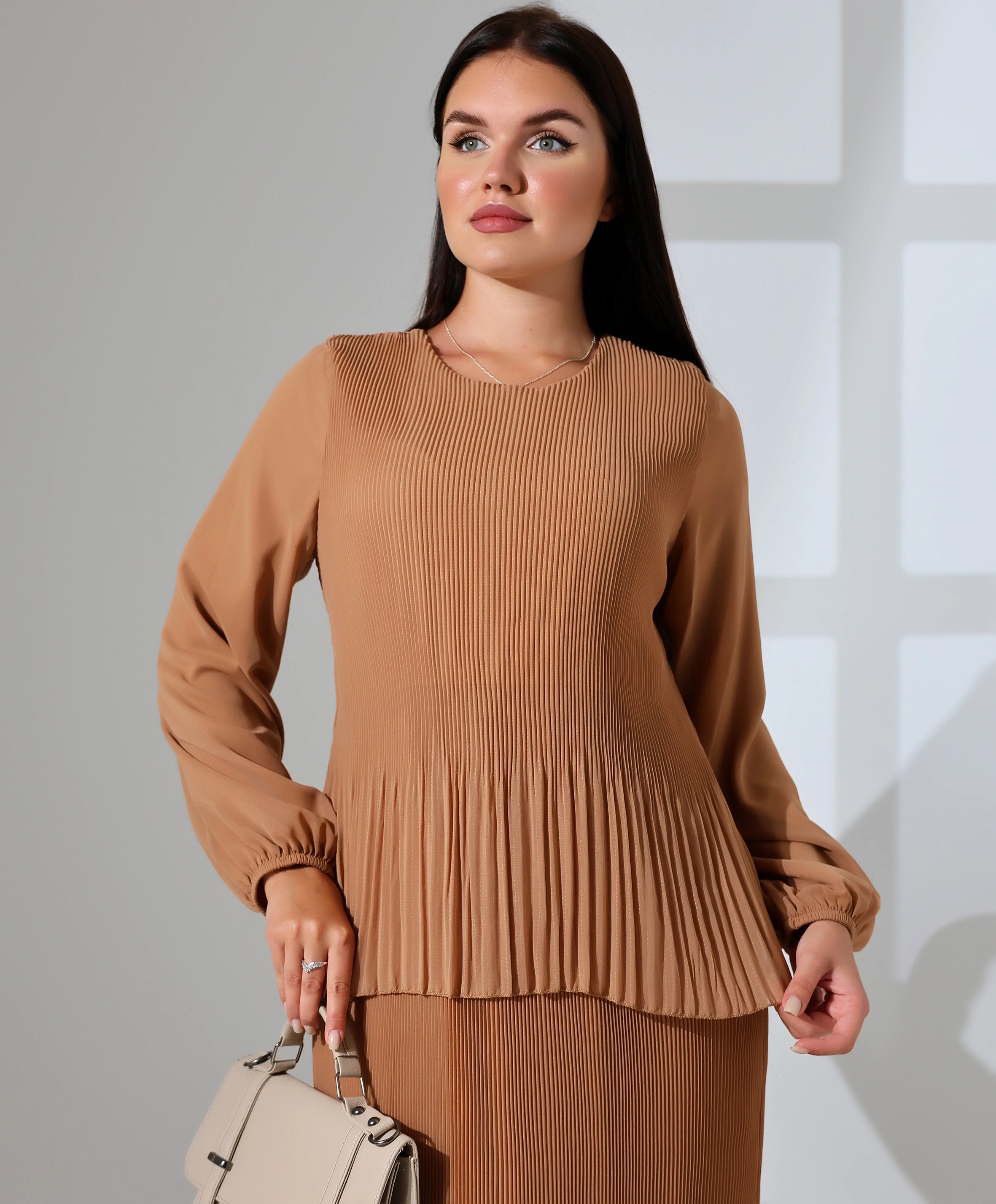 Ahenk Pilise Tesettür Elbise