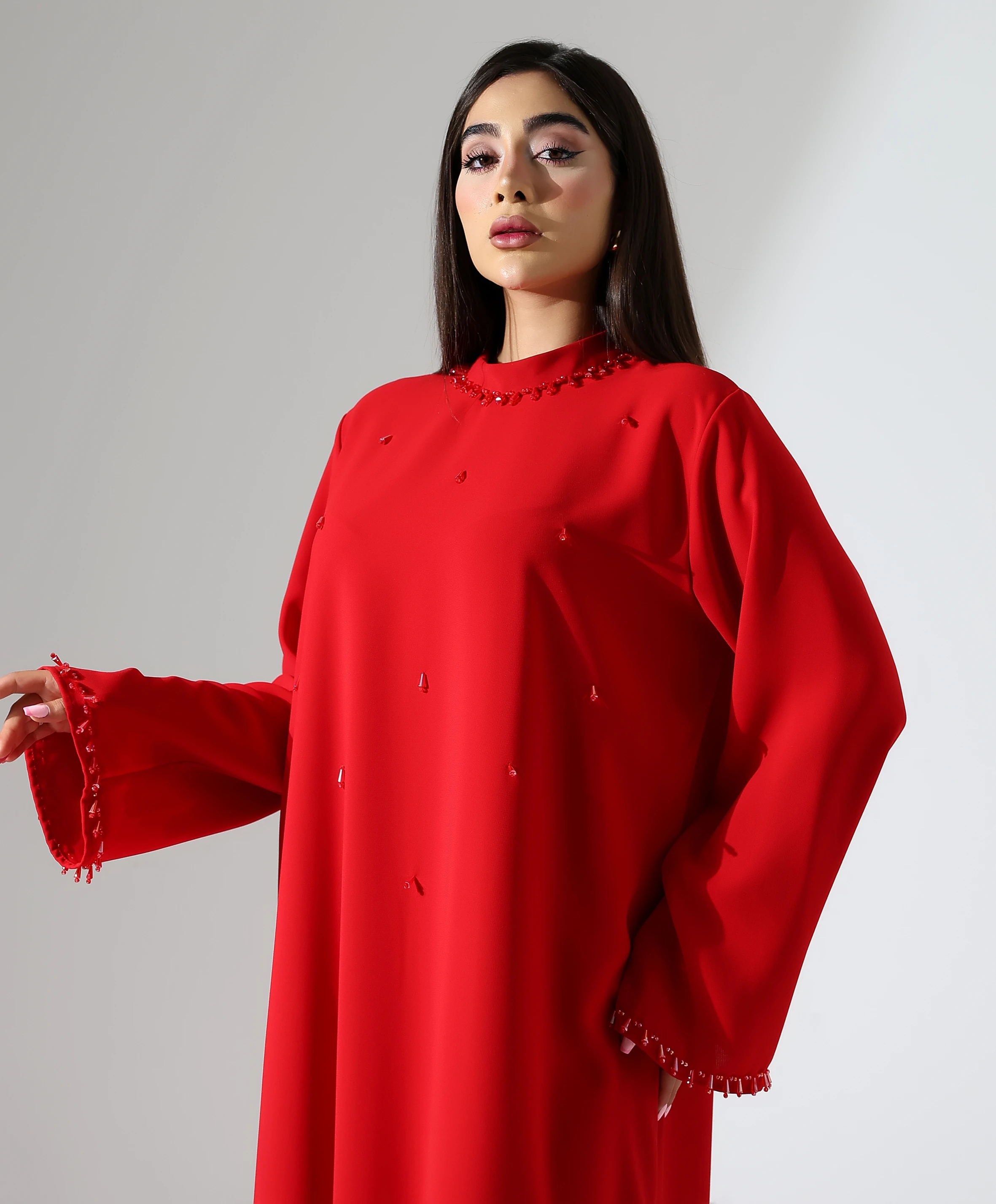 Krep Davet Elbise - Toptan