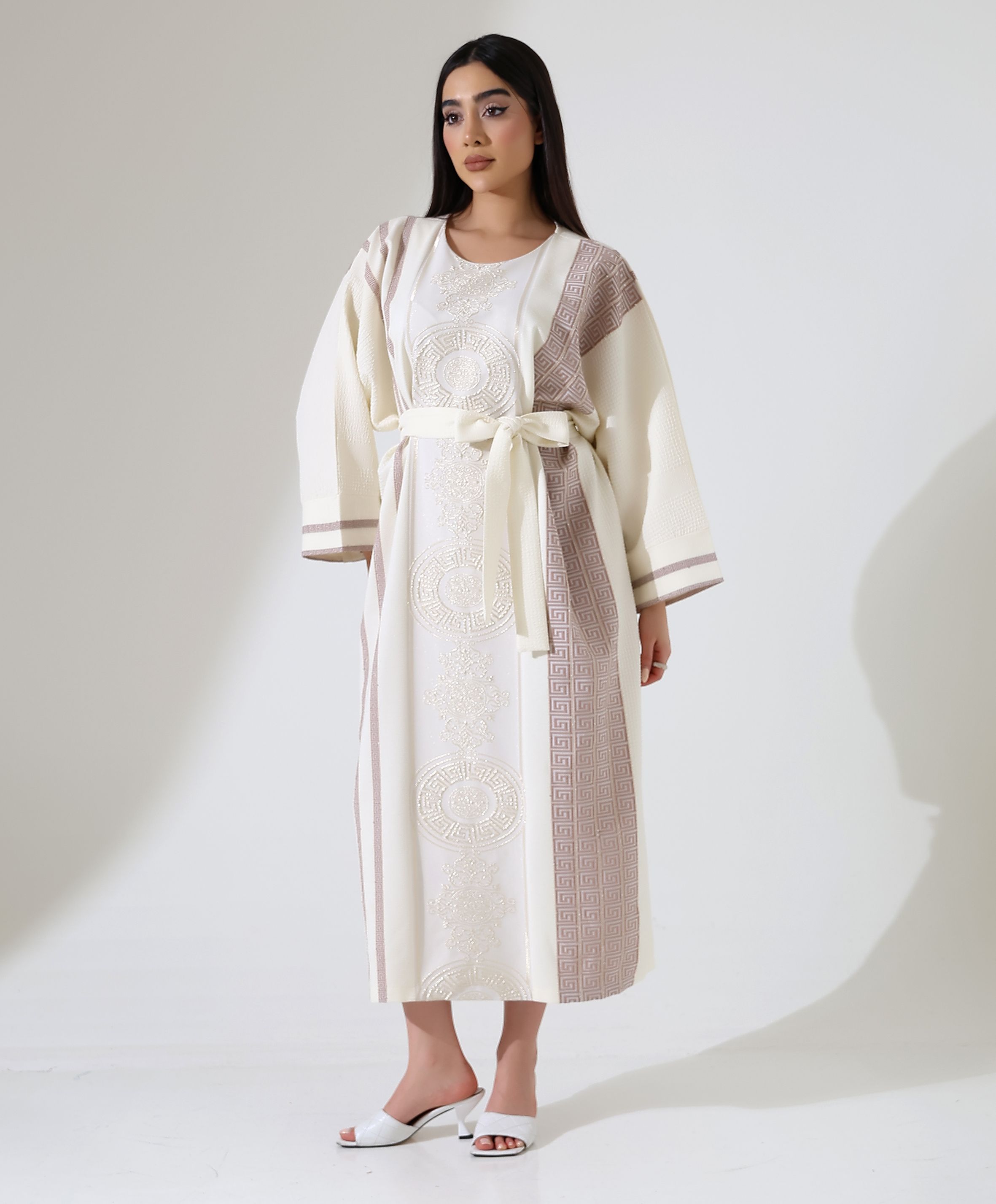 Jakar Dokuma Elegant Kaftan - Toptan