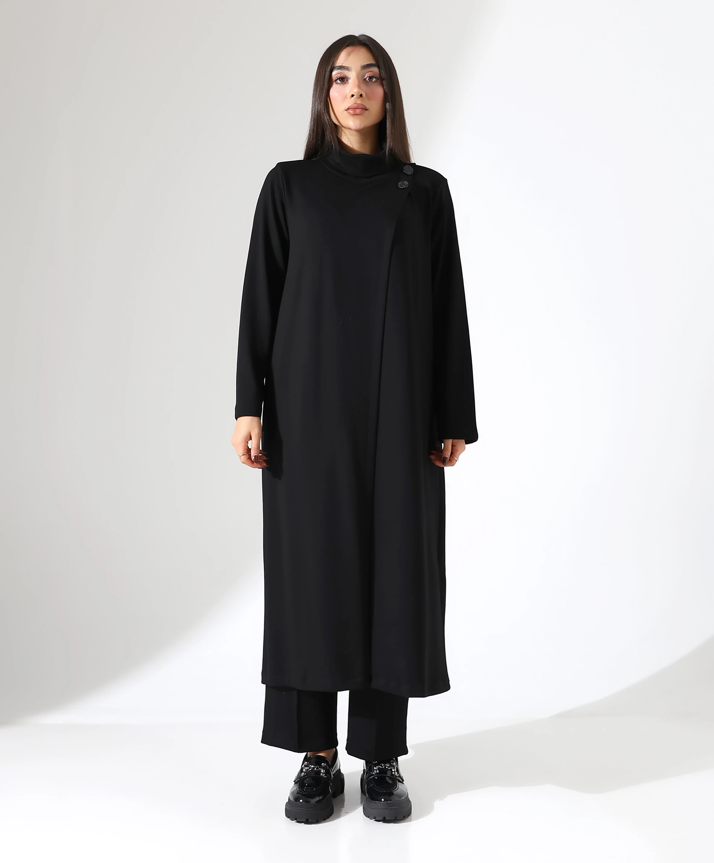 Vav Asimetrik Takım - Toptan - Siyah