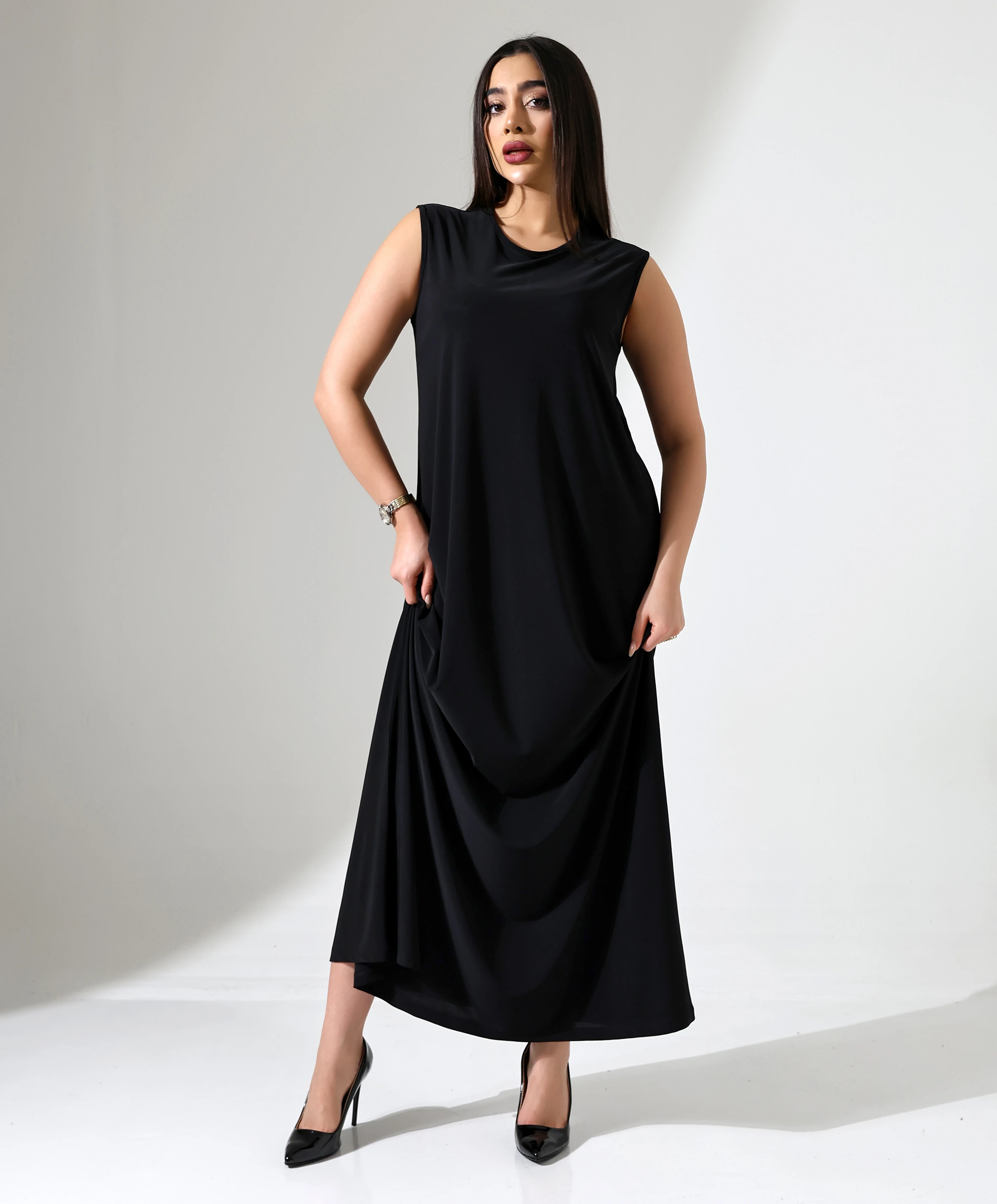 Sıfır Kol Battal Elbise