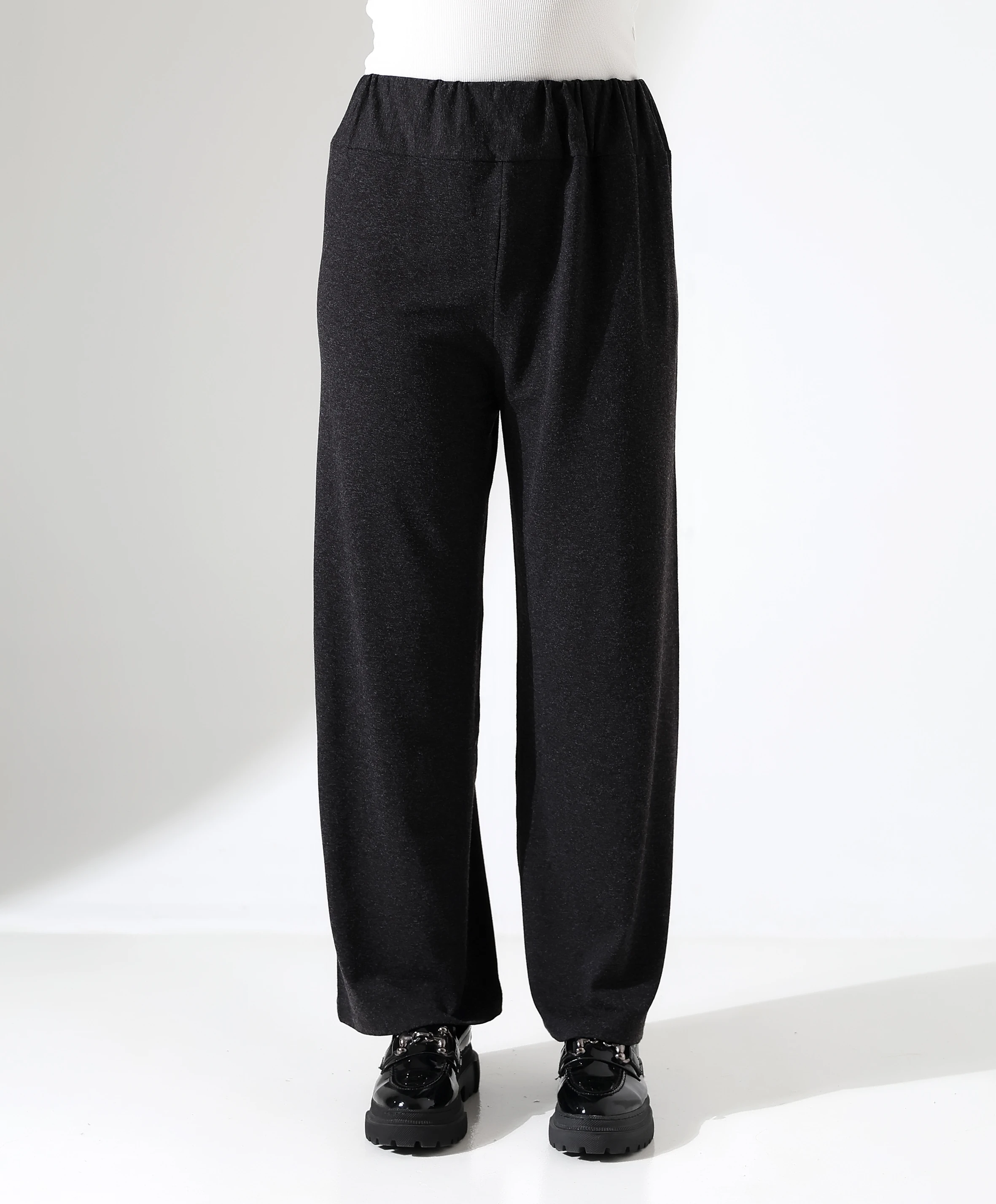 Yün Viskon Pantolon - Toptan - Siyah