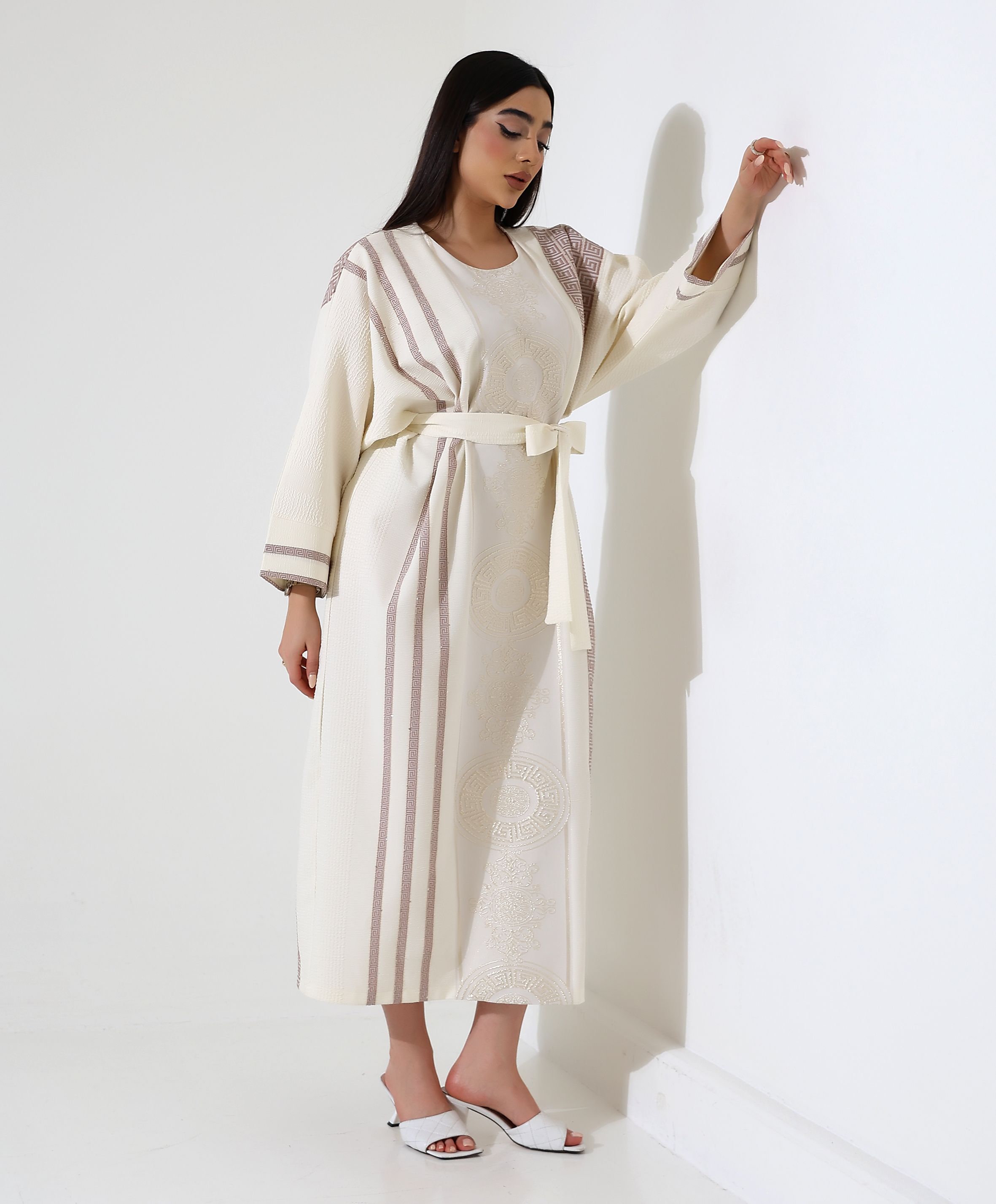 Jakar Dokuma Elegant Kaftan - Toptan