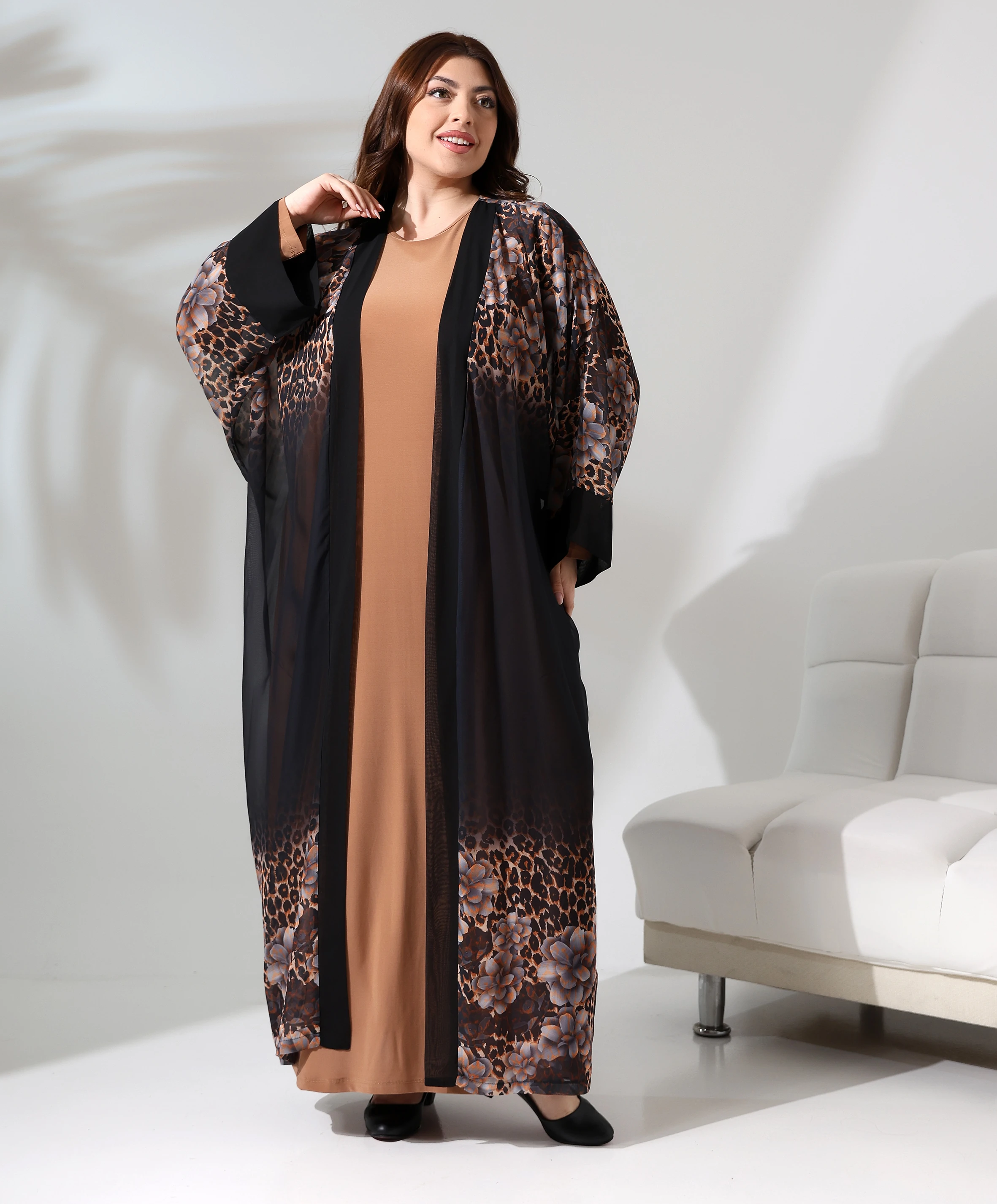 Abiye Tesettür Uzun Takım