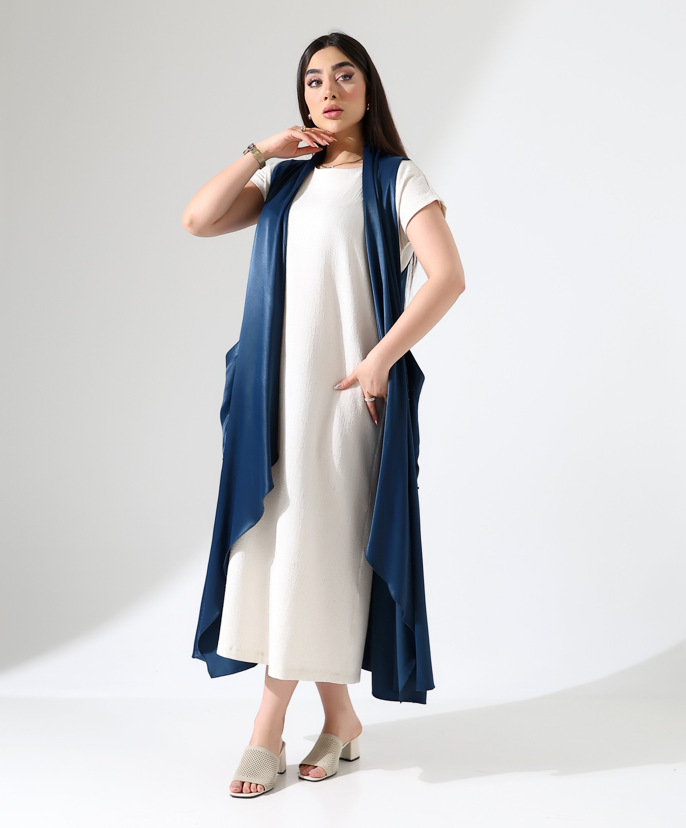 Saten Kristal Yelek - Toptan