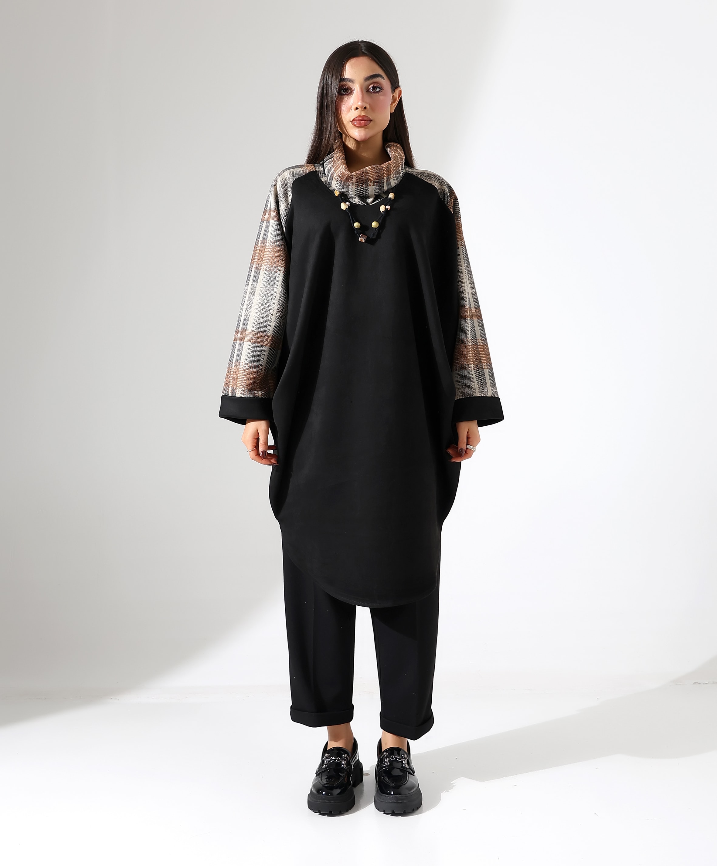 Mardin Scuba Tunik - Toptan - Siyah
