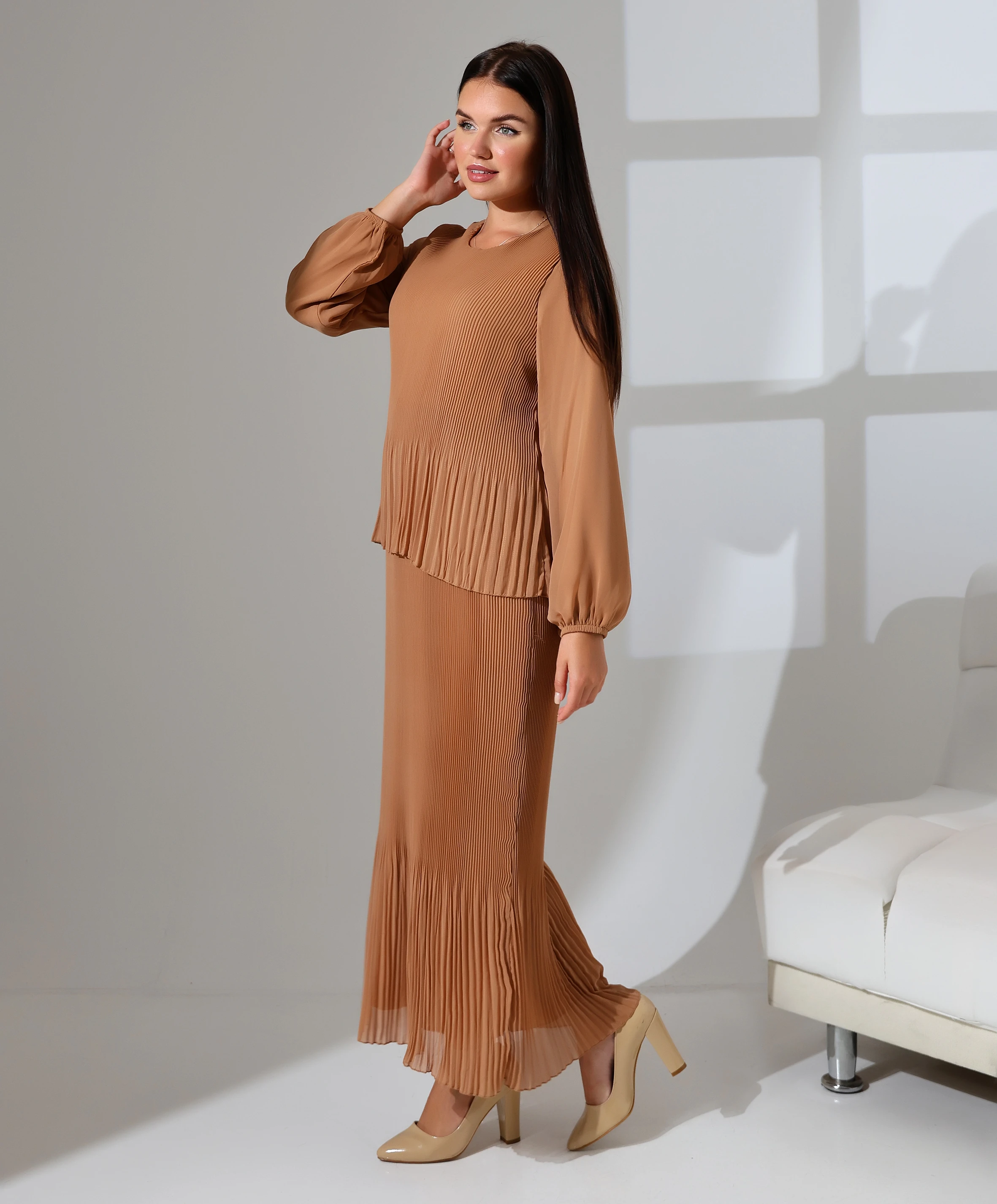 Ahenk Pilise Tesettür Elbise