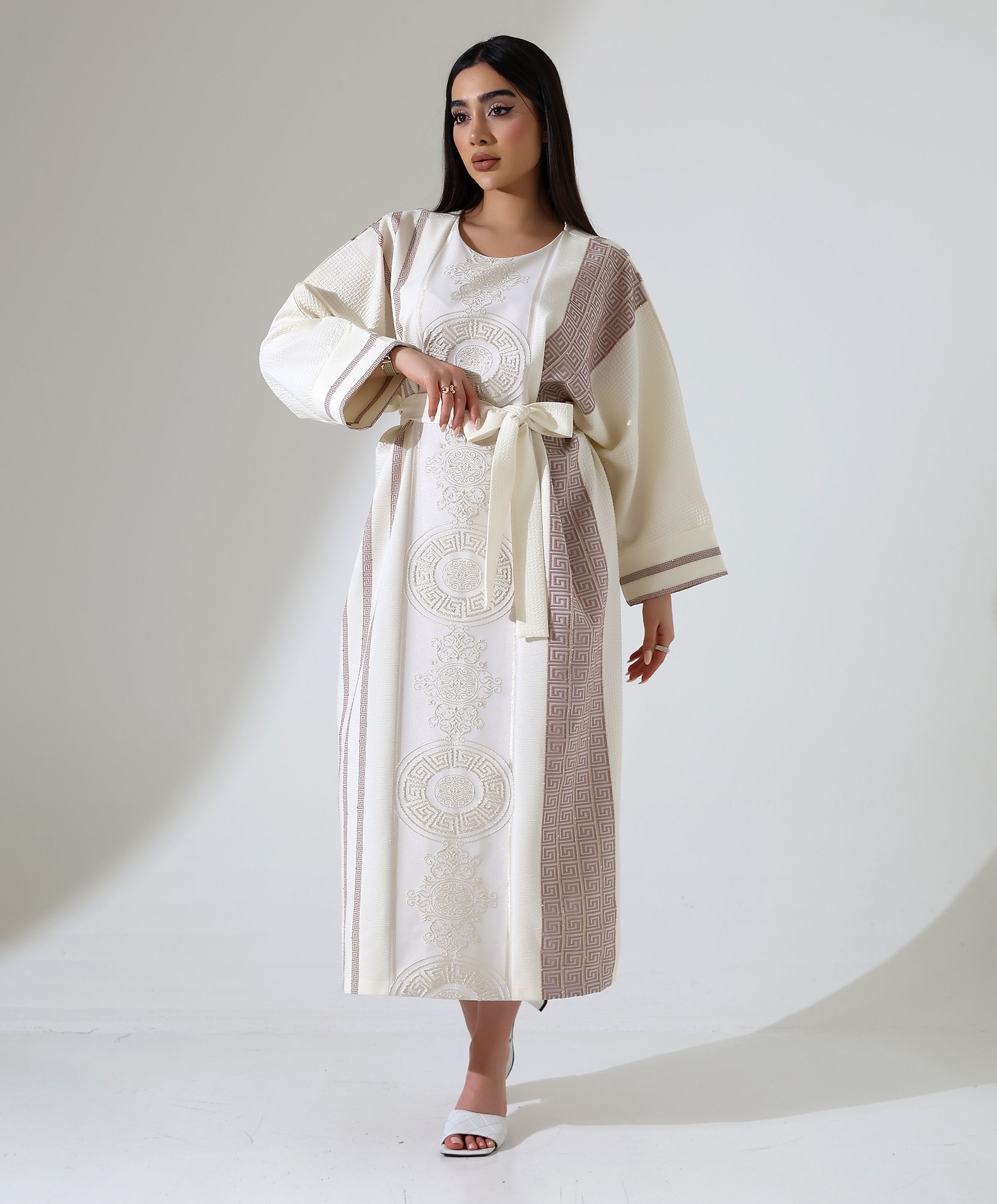 Jakar Dokuma Elegant Kaftan - Toptan