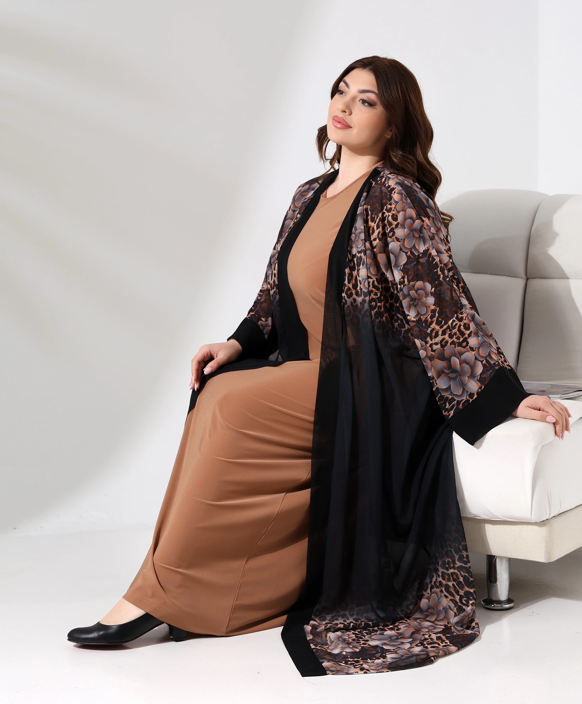 Abiye Tesettür Uzun Takım - Toptan