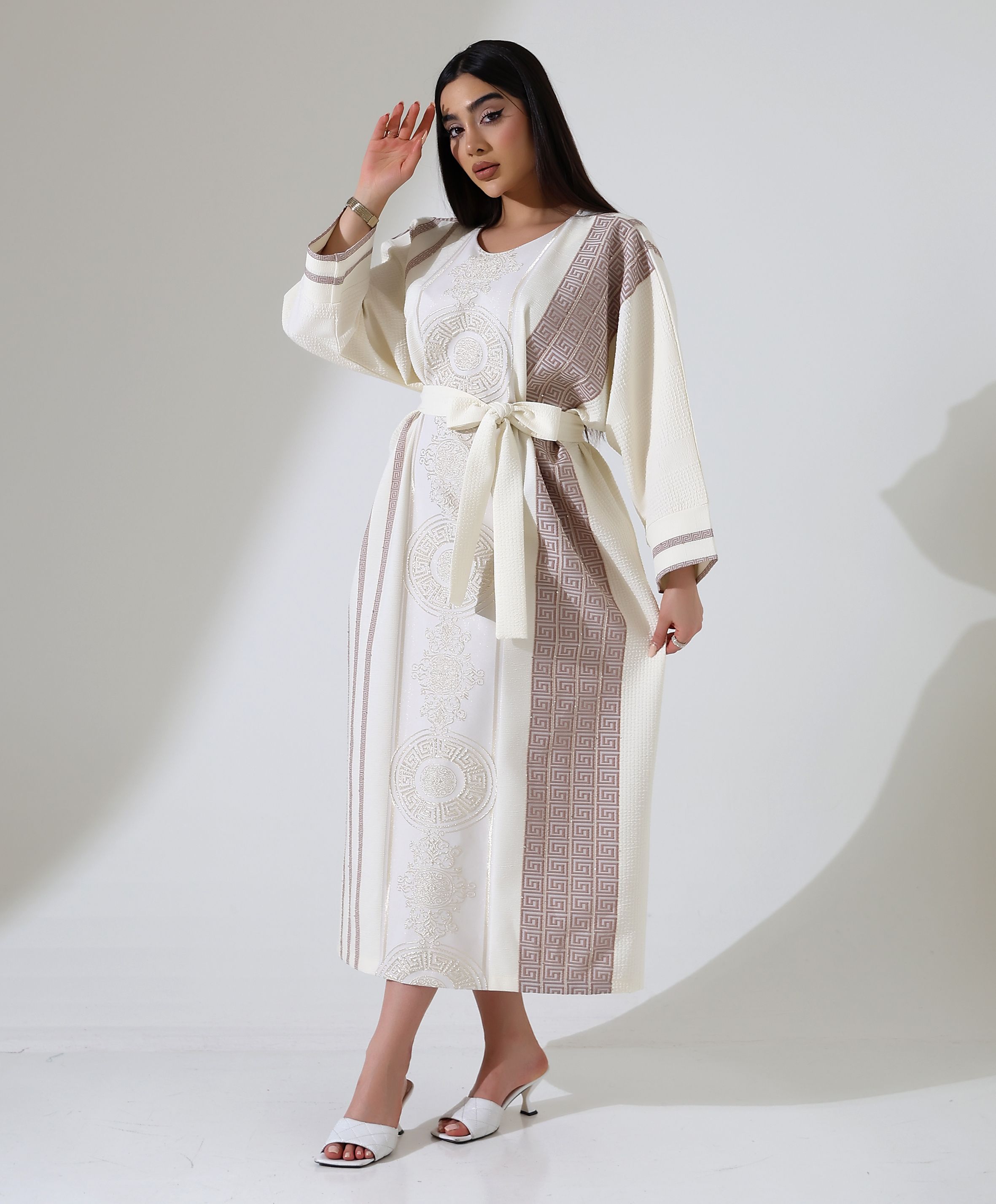 Jakar Dokuma Elegant Kaftan - Toptan