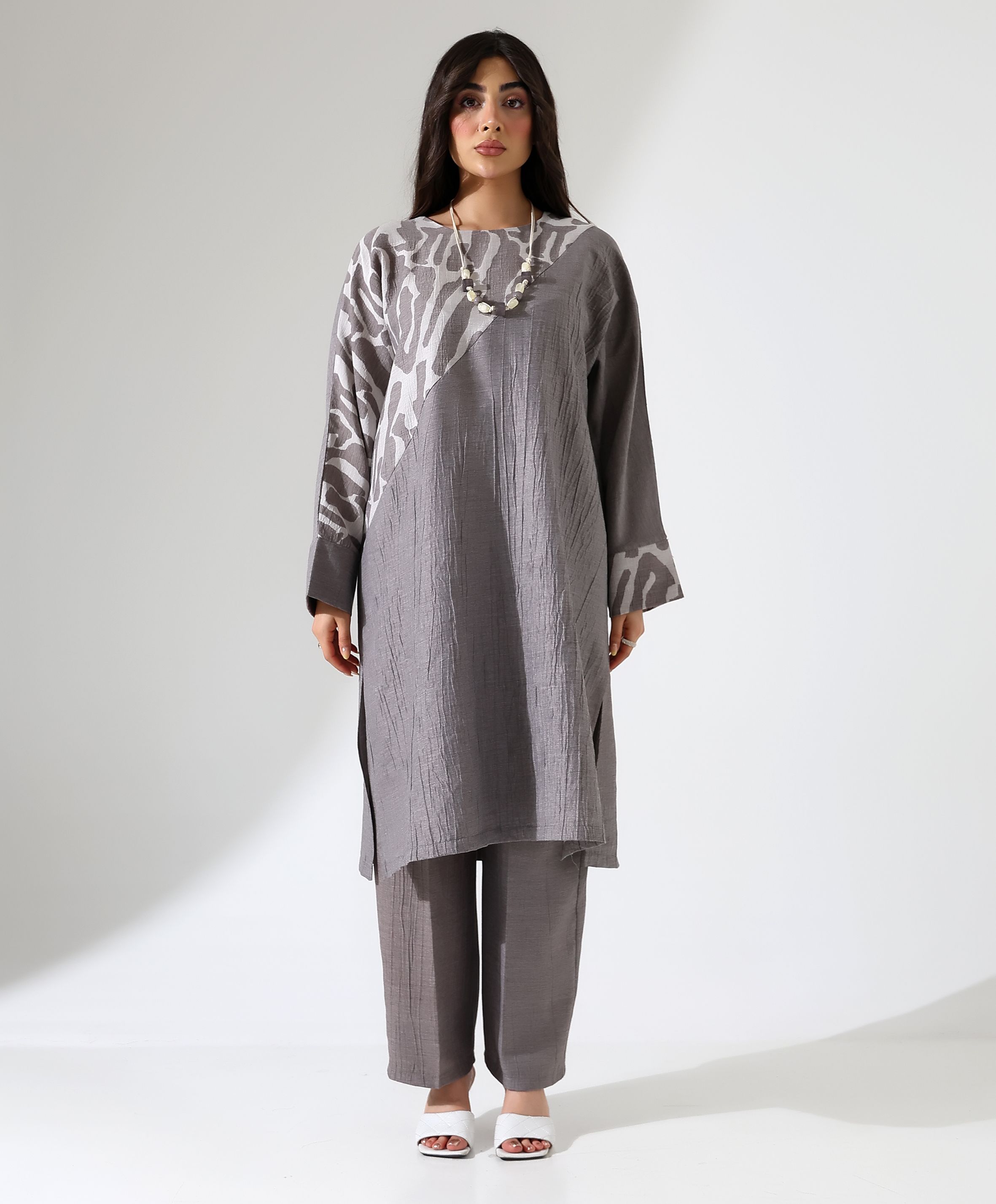 Akış Tunik Takım - KOYU GRİ