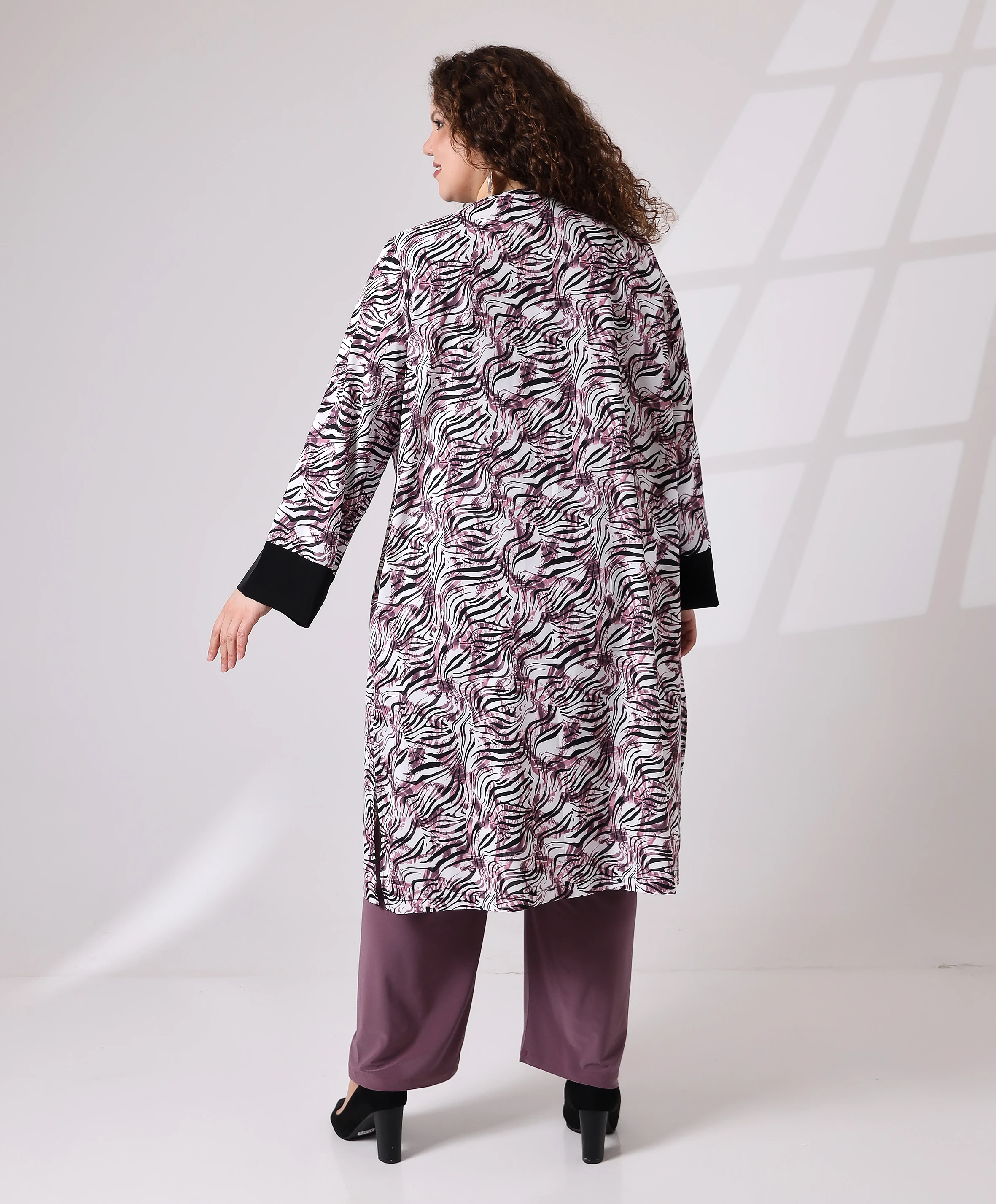 Büyük Beden Desenli Takım