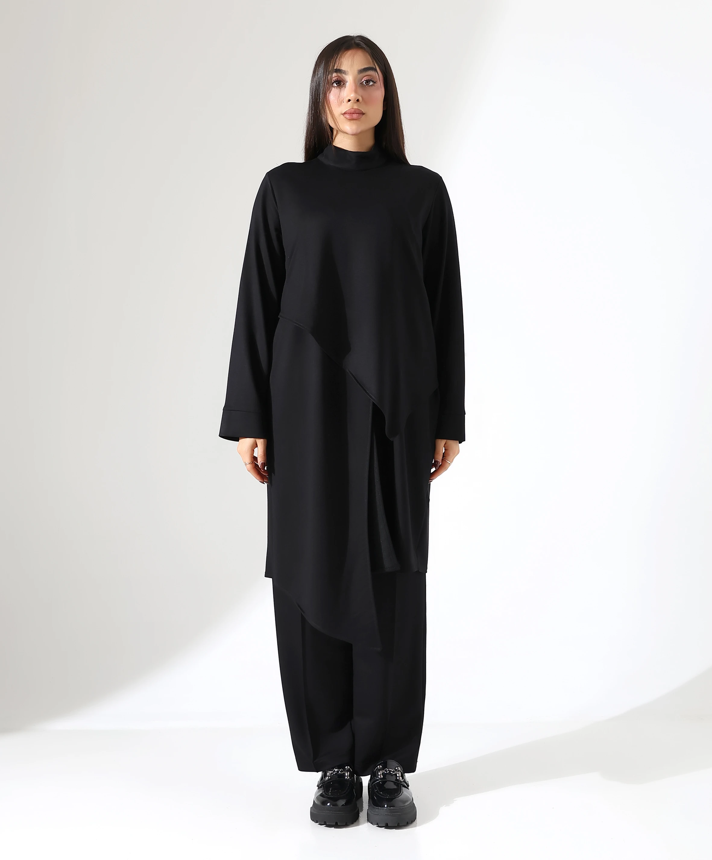 Asimetrik Takım - Toptan - Siyah