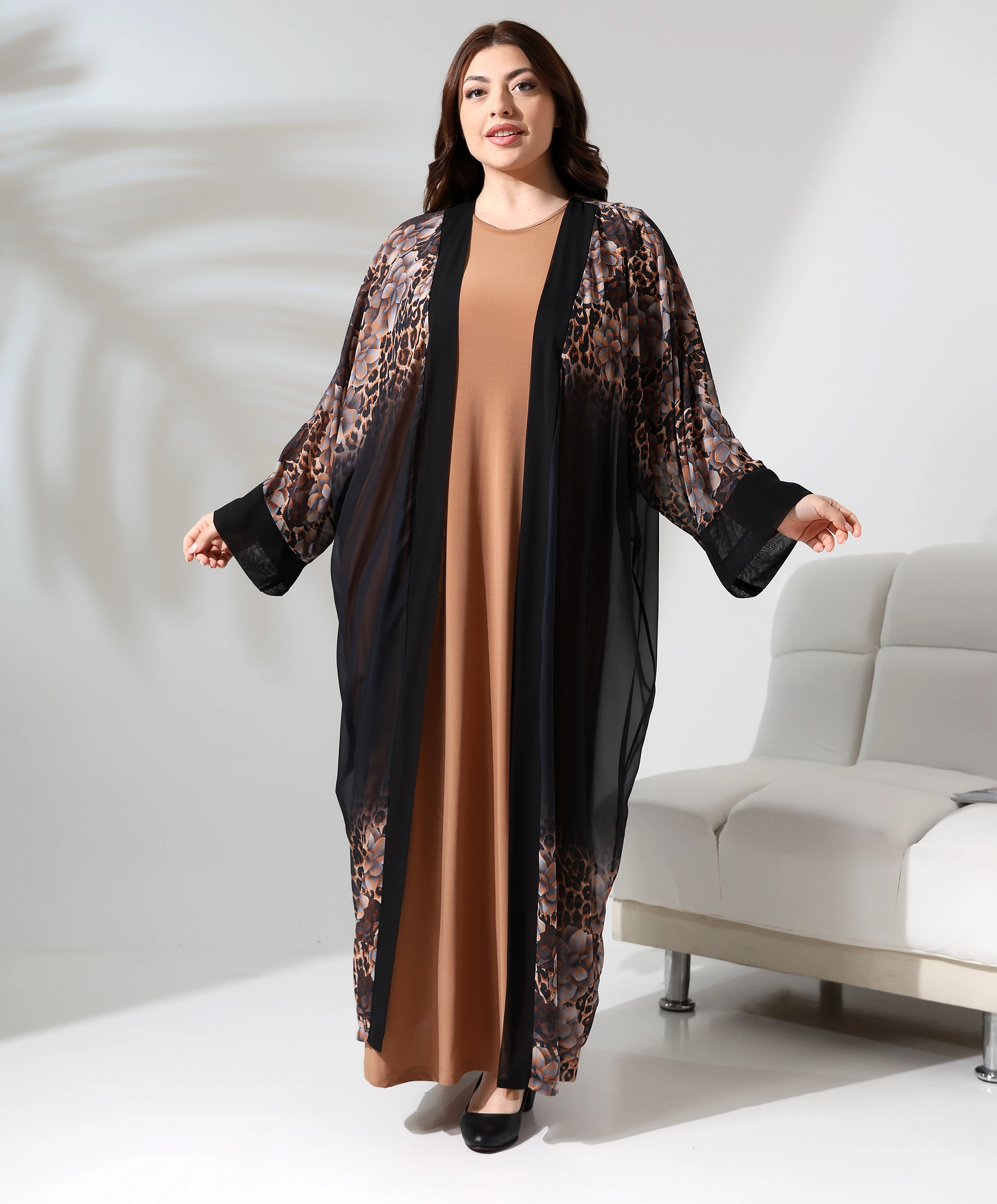 Abiye Tesettür Uzun Takım