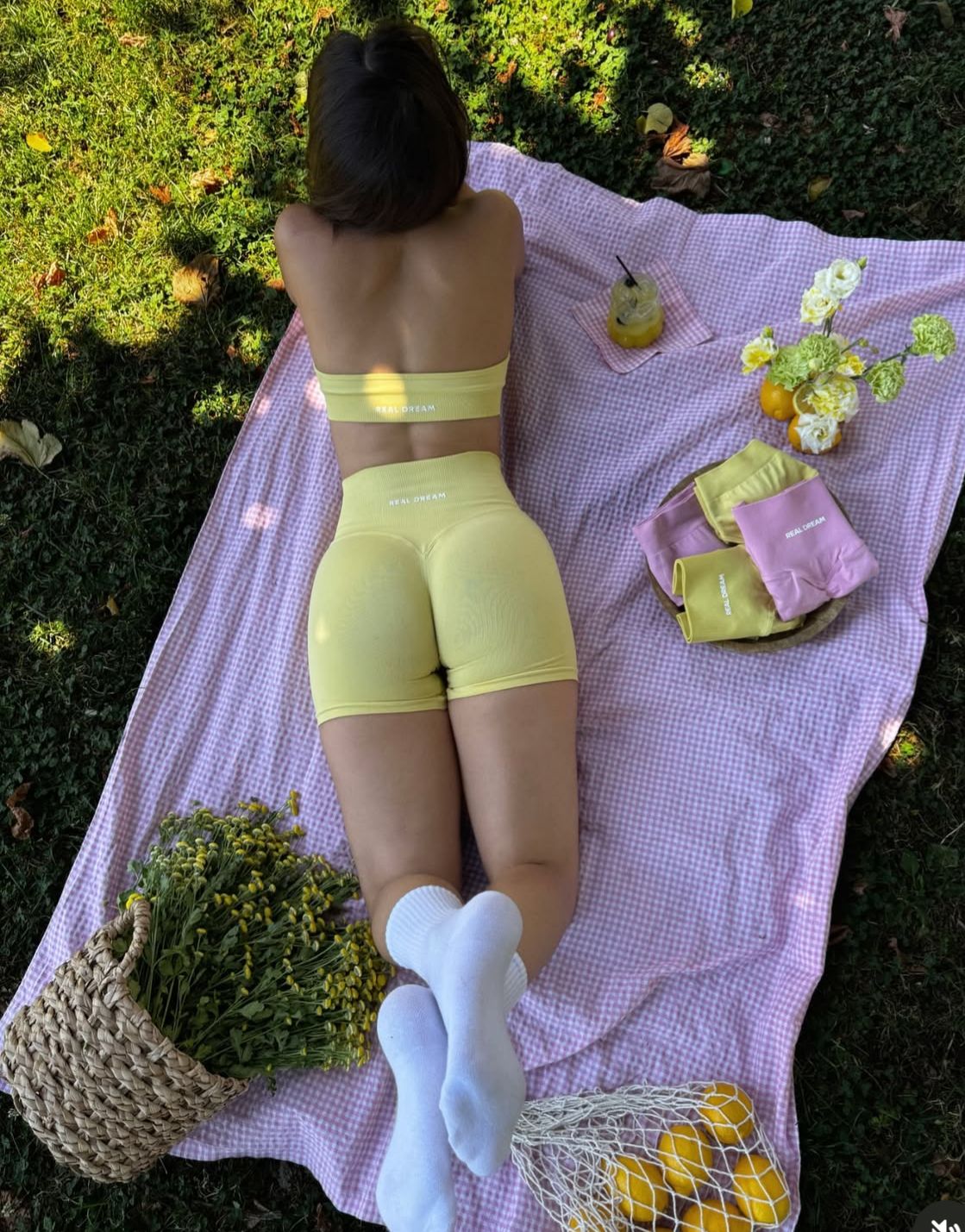 Sun Kissed Yellow Push Up Şort