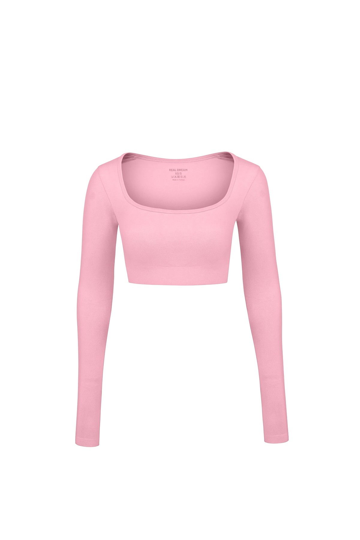 Peony Pink Uzun Kollu U Yaka Büstiyer