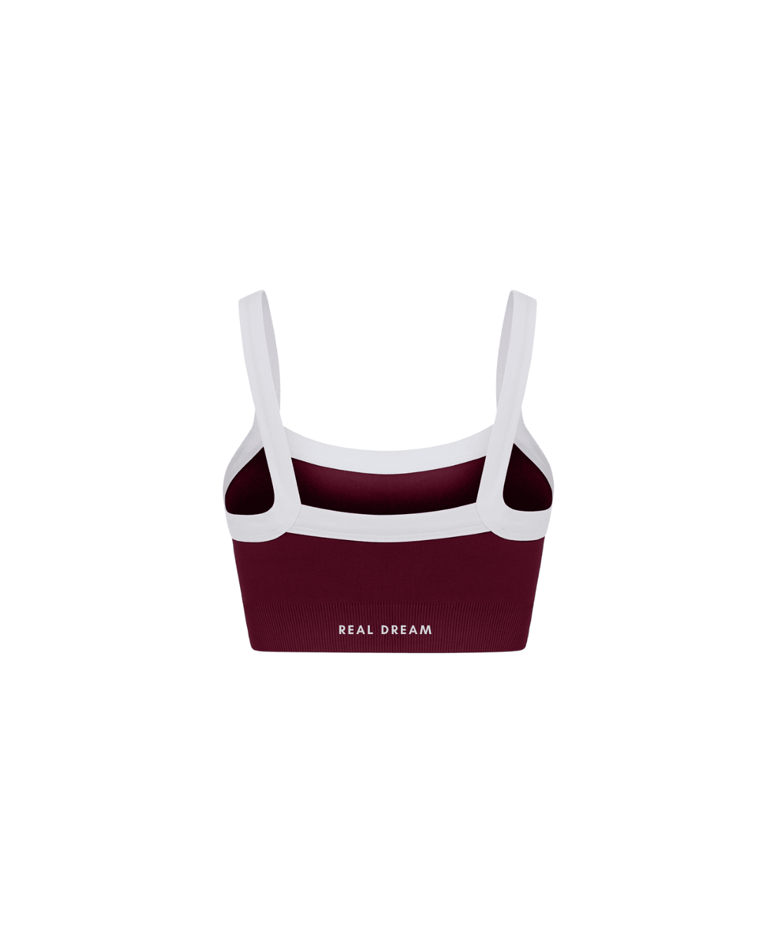 Burgundy Şeritli Bra