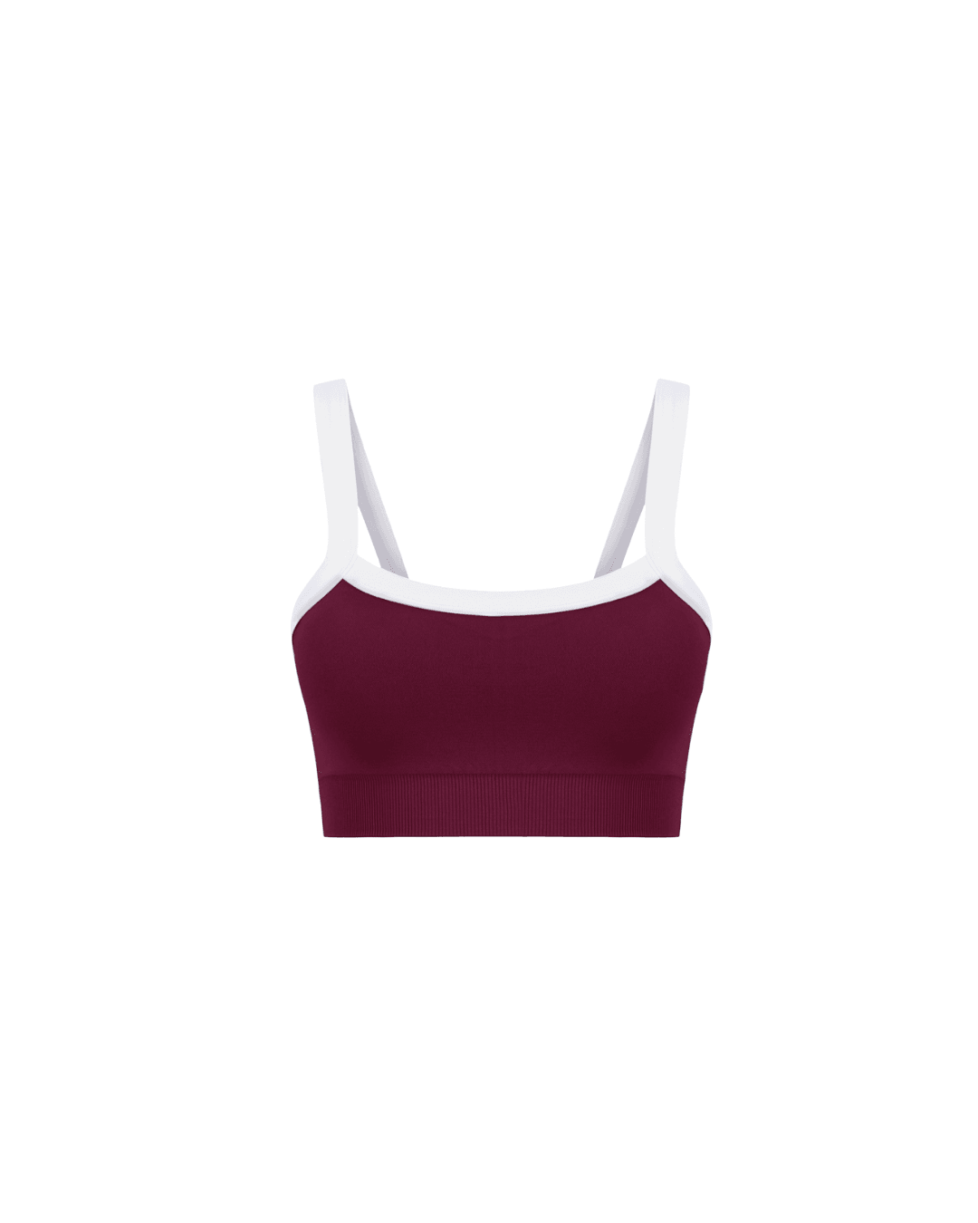 Burgundy Şeritli Bra