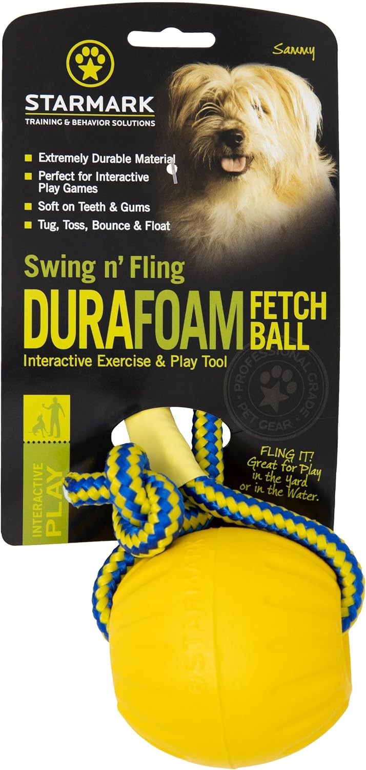 Starmark Swing & Fling Durafoam Fetch Ball Köpek Oyuncağı Medium