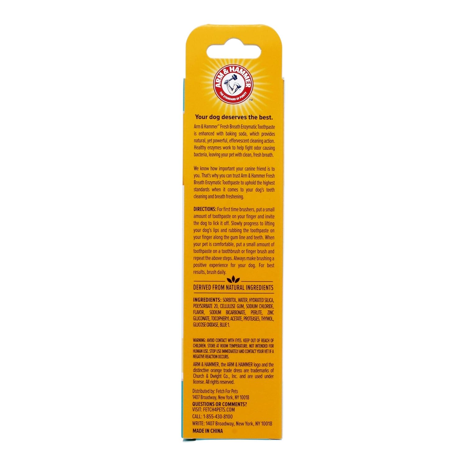 Arm&Hammer Fresh Breath Enzymatic Köpek Diş Macunu Vanilla Ginger   67.5 gr