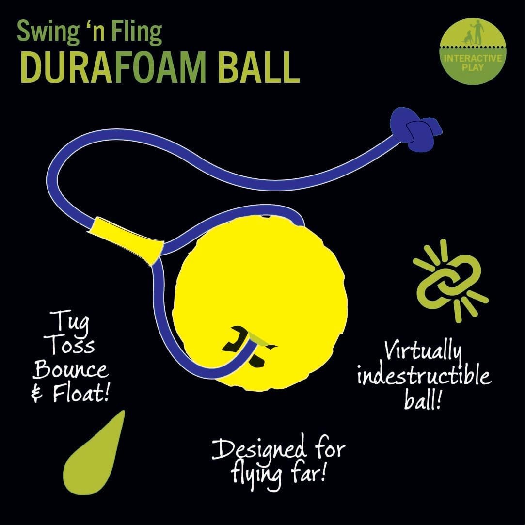 Starmark Swing & Fling Durafoam Fetch Ball Köpek Oyuncağı Medium