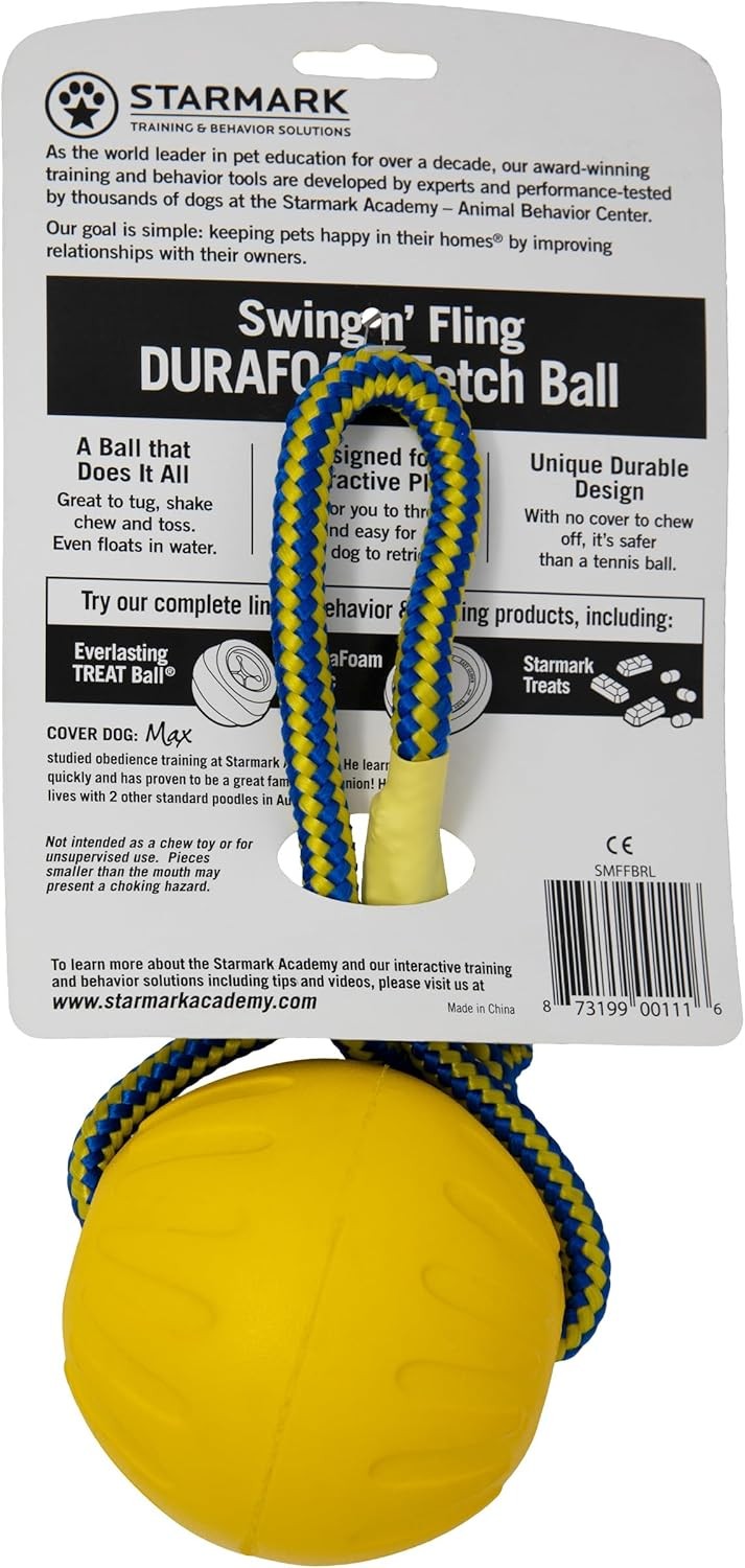 Starmark Swing & Fling Durafoam Fetch Ball Köpek Oyuncağı Medium